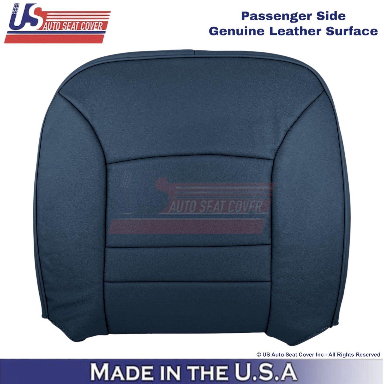 1998-2002 For Ford Crown Victoria Genuine Leather Passenger Top Cover Dark Denim