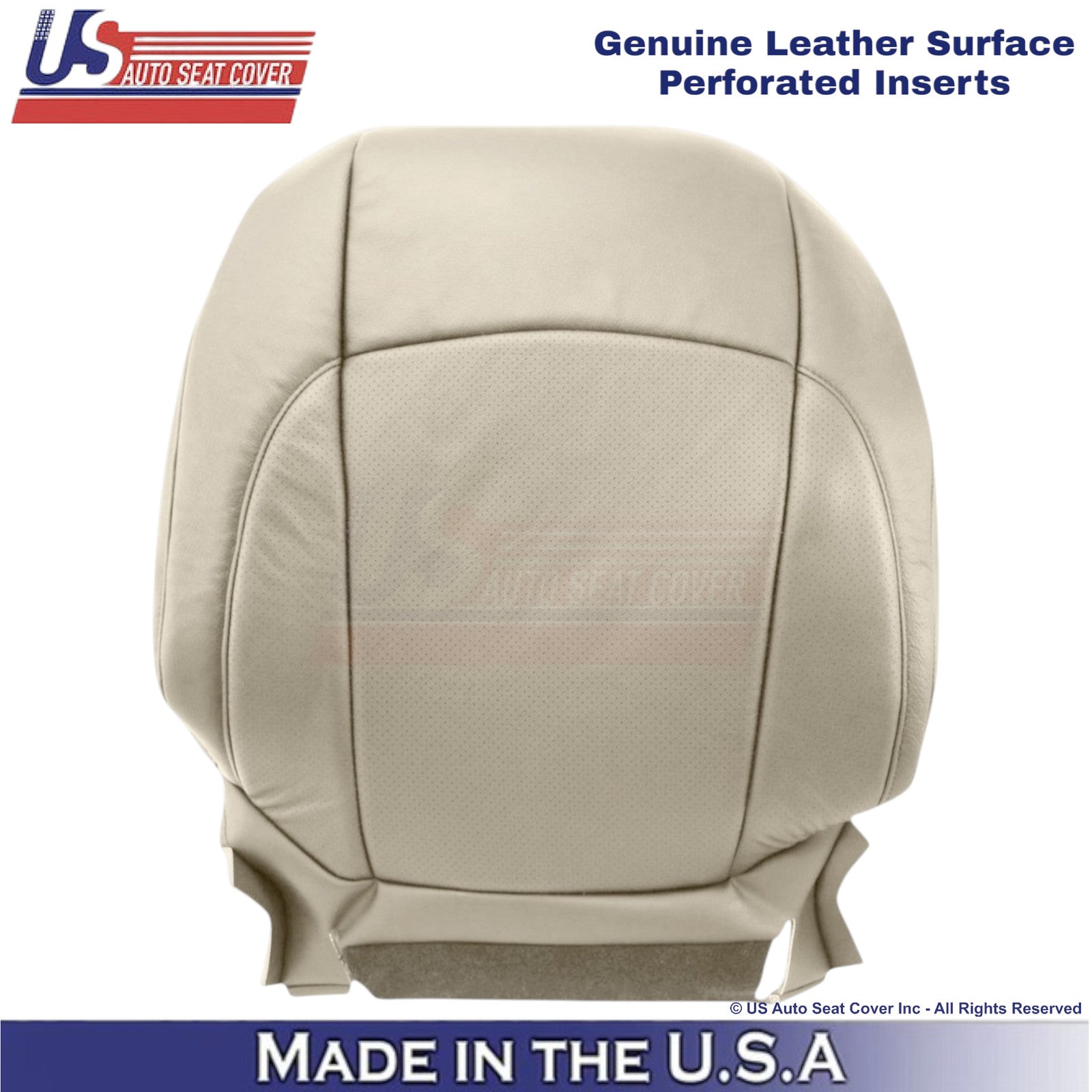 2007-2012 For Lexus ES350 Genuine Leather Front Driver Top Cover Parchment Tan