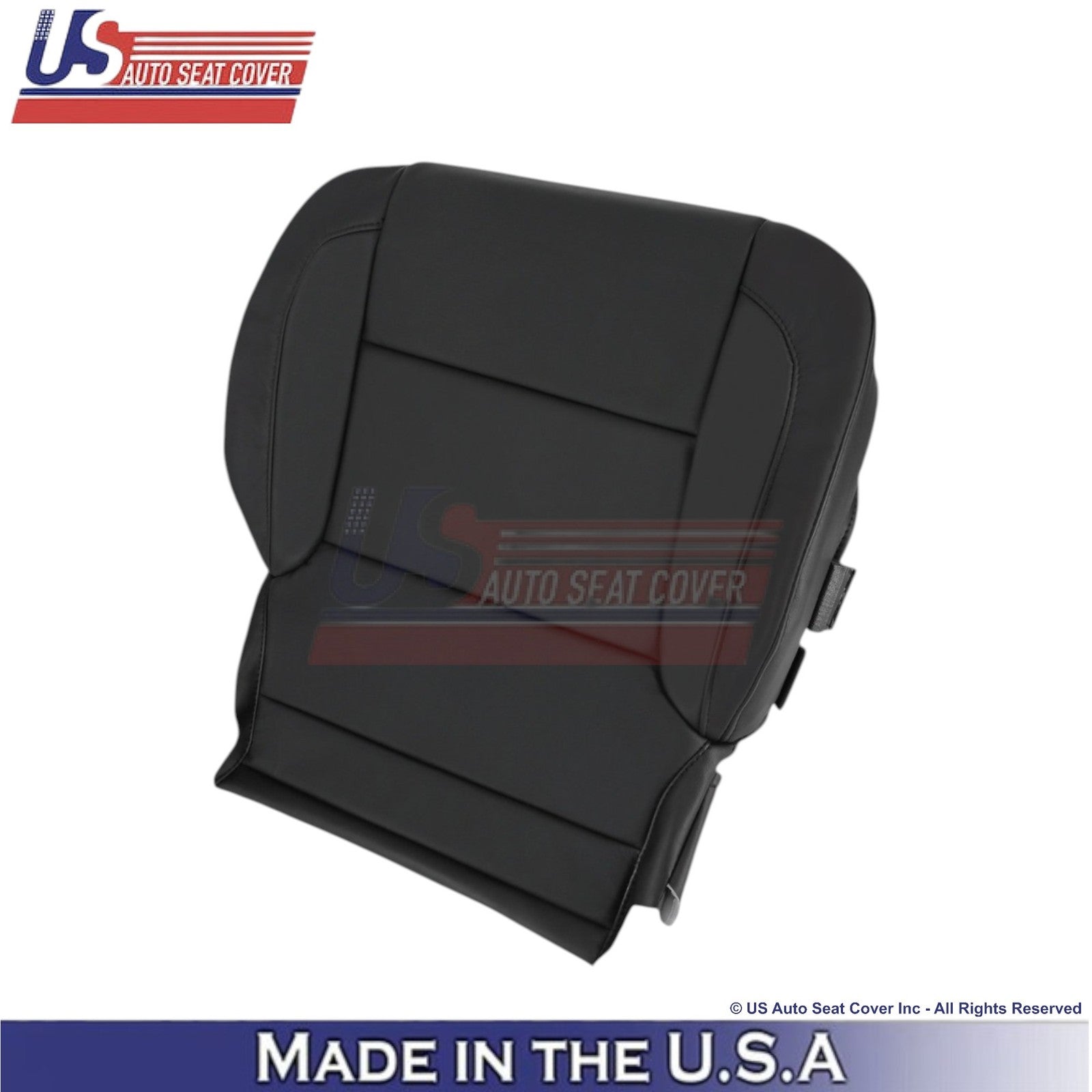 2015-2020 Fits Chevy Tahoe Genuine Leather Passenger Bottom Seat Cover Jet Black