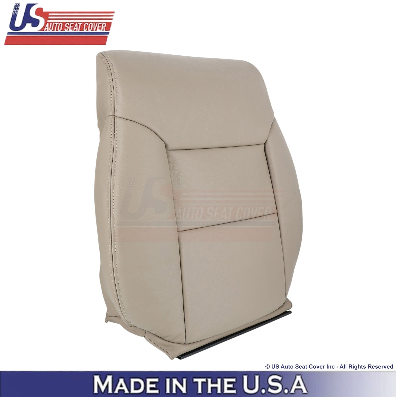 1998-2003 Fits Toyota Sienna Genuine Leather Front Replacement Covers Light Oak