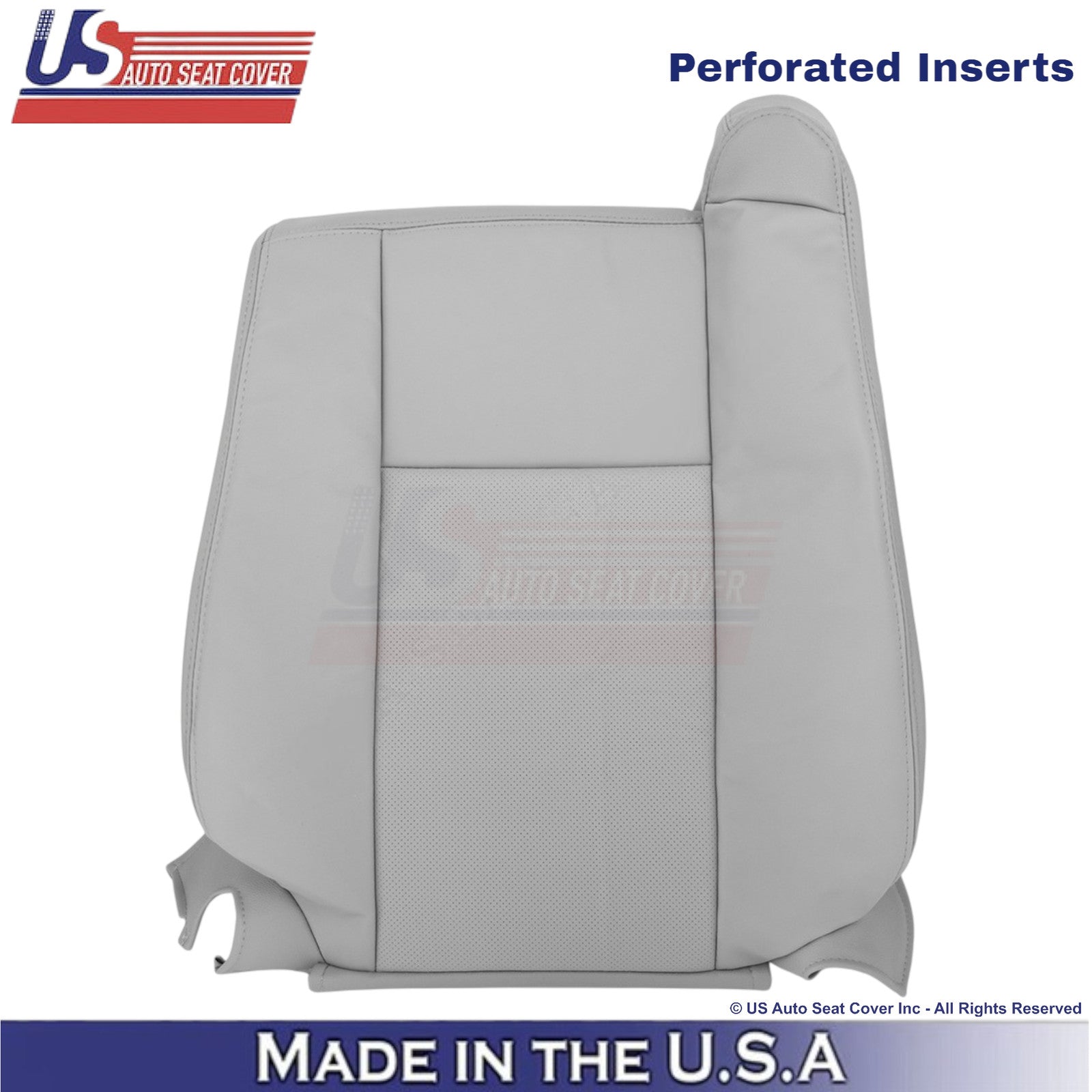 2003-2007 Fits Cadillac CTS Leather Driver Top OEM Replacement Seat Cover Gray