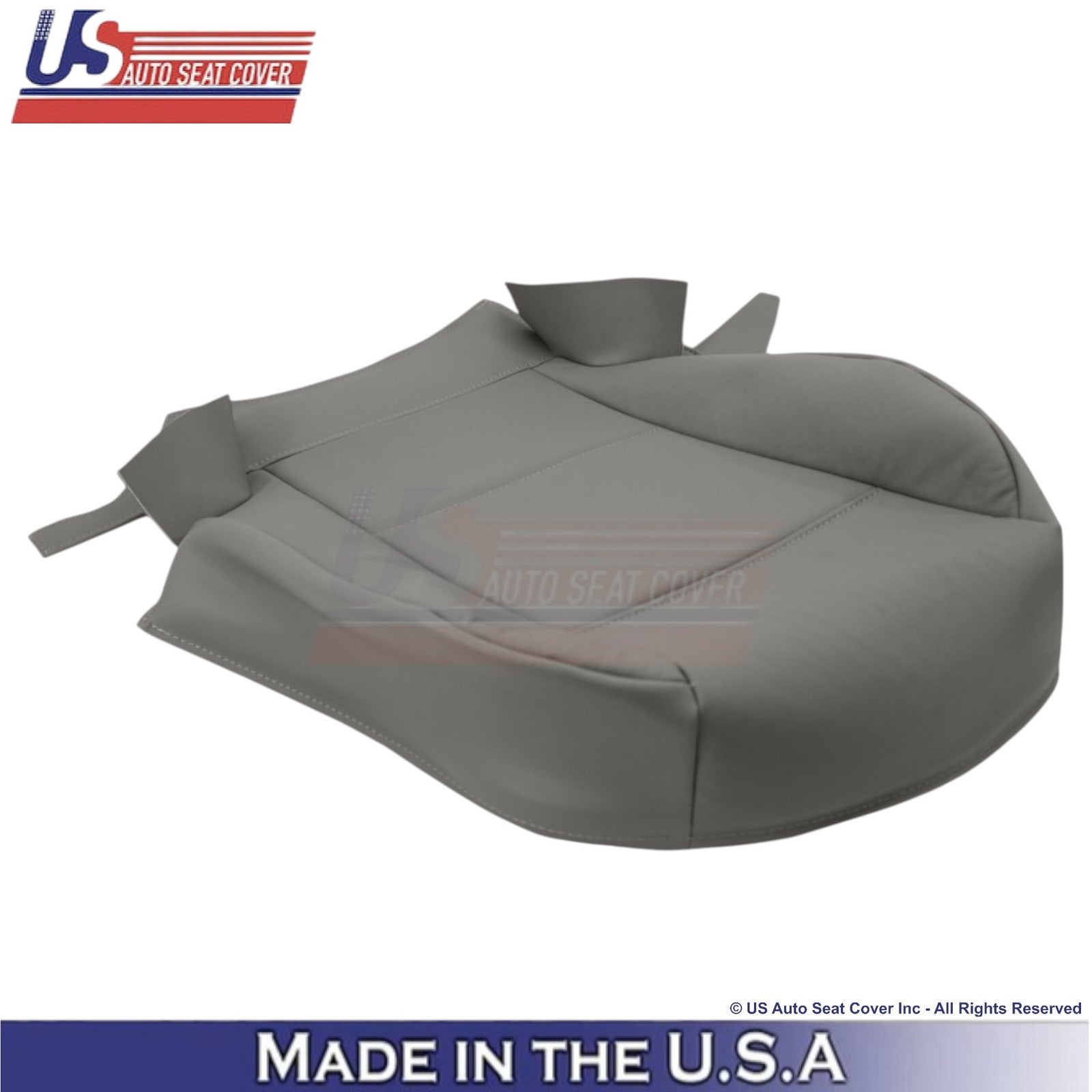 1998-2005 For BMW 3 Series E46 Leatherette Passenger Bottom Seat Cover Gray
