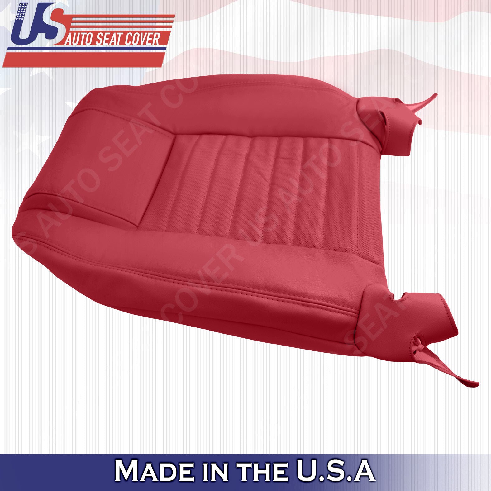 2005 2006 2007 2008 2009 Fits Ford Mustang PASSENGER Top Leather Seat Cover Red