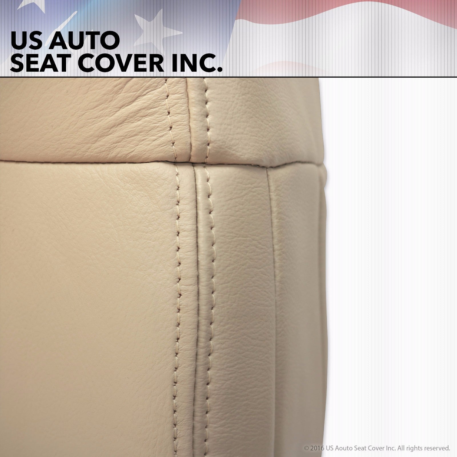 2004 Ford F150 Driver Bottom Replacement Vinyl Seat Cover Light Parchment Tan