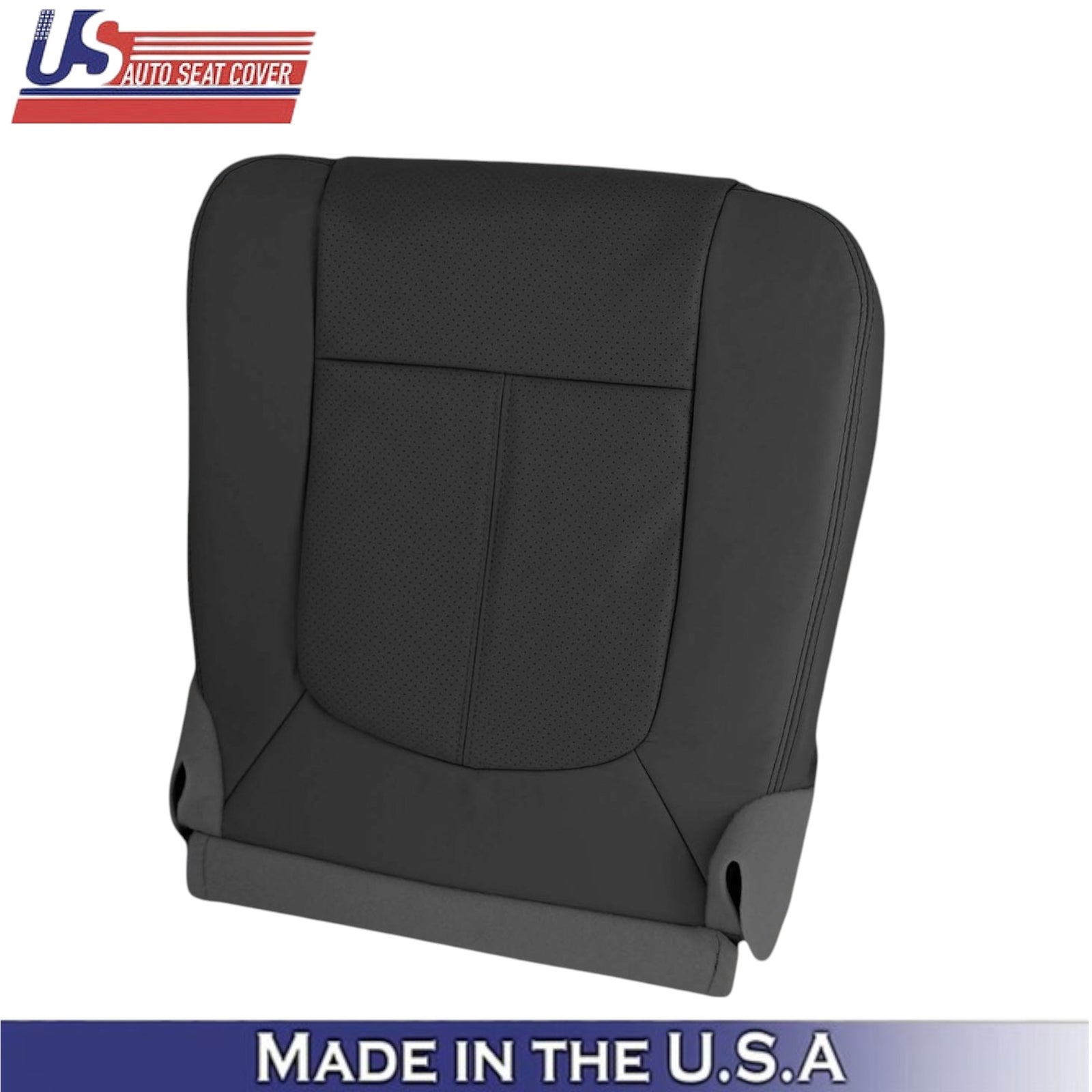 2011-2016 For Ford F250 F350 XL Leatherette Passenger Bottom Seat Cover Black