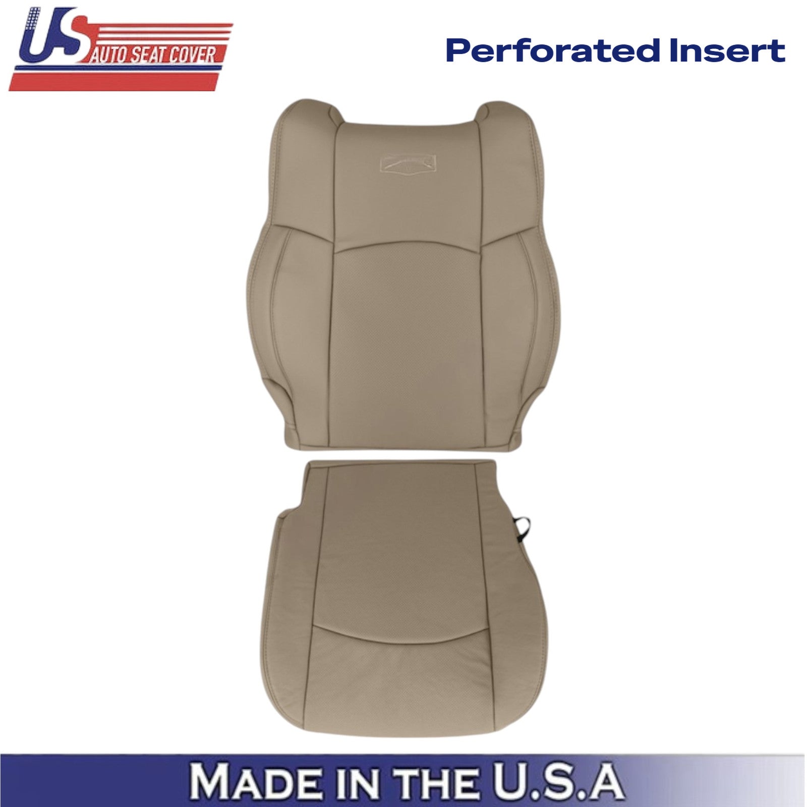2009-2012 For Dodge Ram 1500 2500 Laramie Leatherette Passenger Side Covers Tan