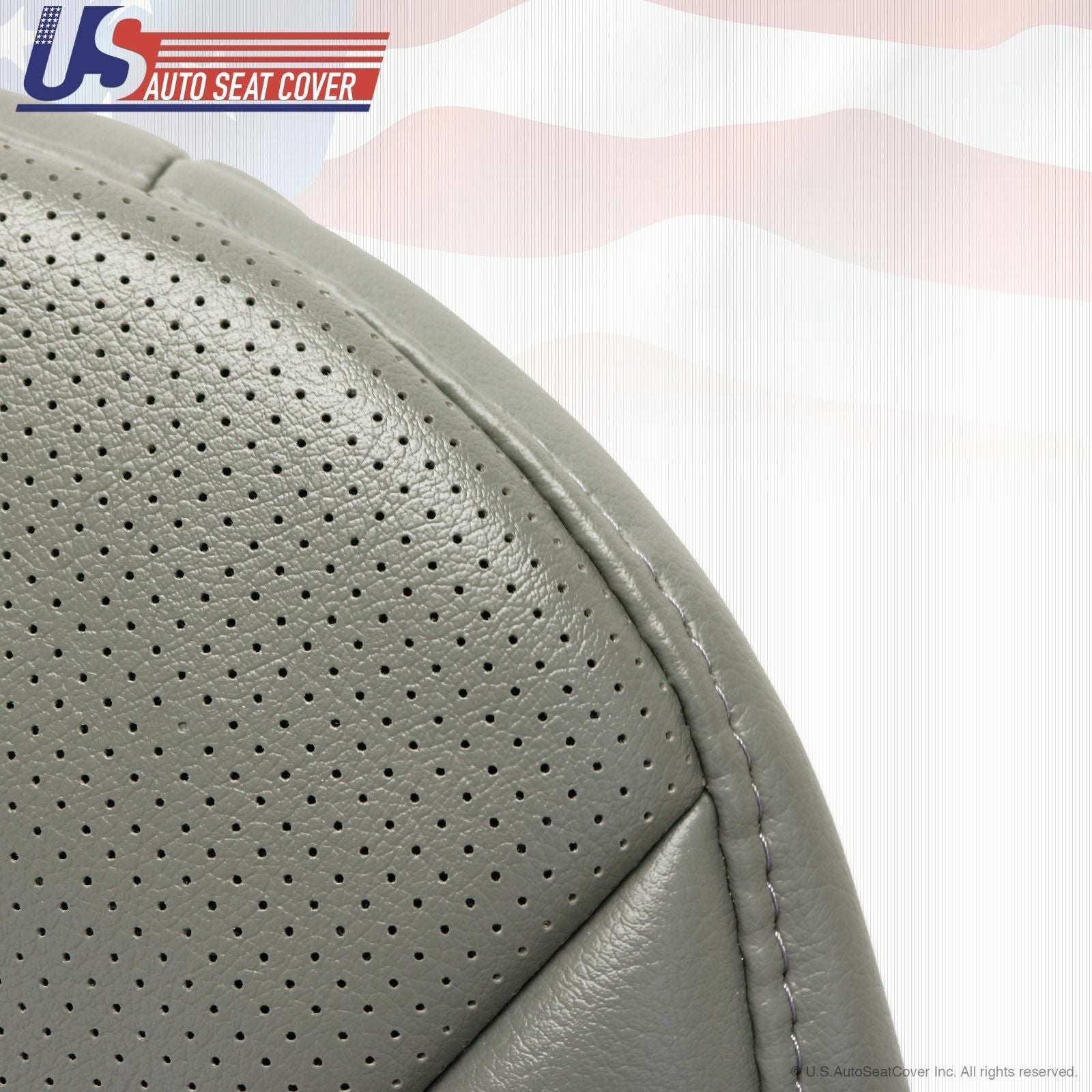 2004 2005 2006 2007 2008 Ford E350 Van Driver Bottom Perforated Vinyl Seat GRAY