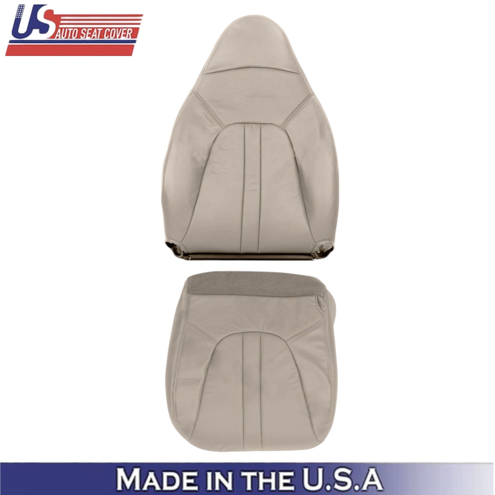 97-99 For Ford Expedition Eddie Bauer Leatherette Passenger Covers Prairie Tan