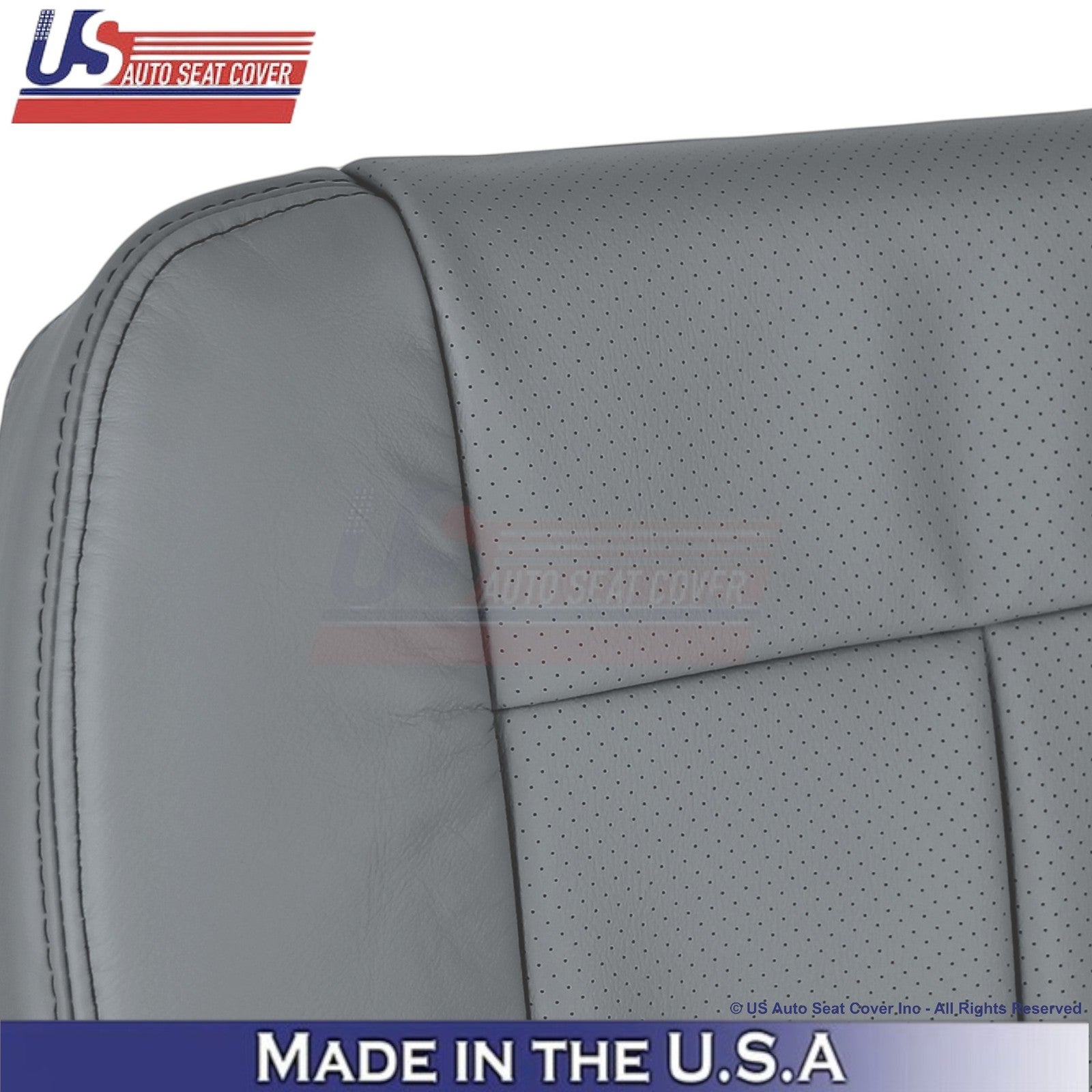 2011-2014 Fits Ford F150 Lariat Leatherette Perf. Front Bottom Seat Covers Steel