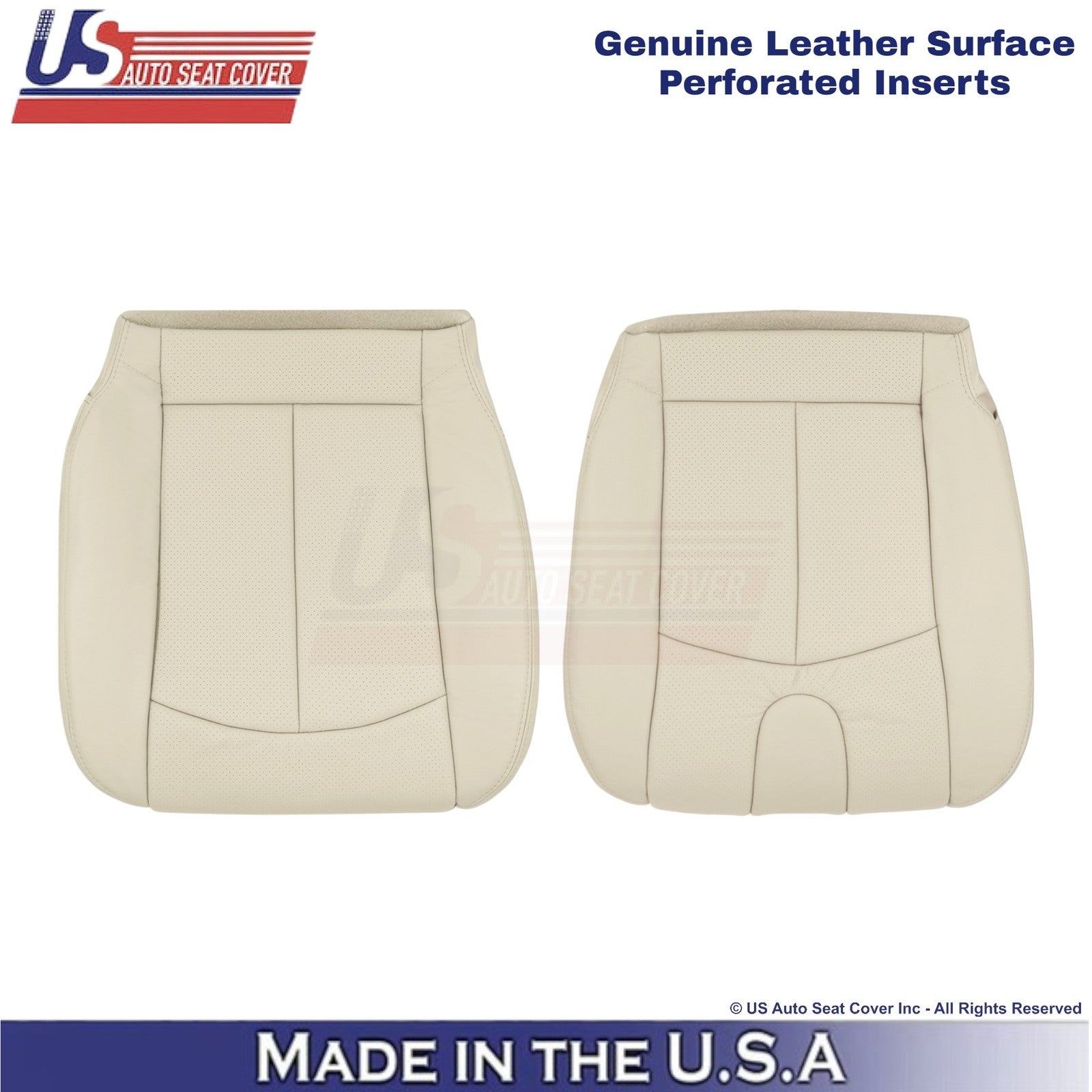 2009-2013 Fits Infiniti G37 Genuine Leather Front Bottom Seat Covers Wheat