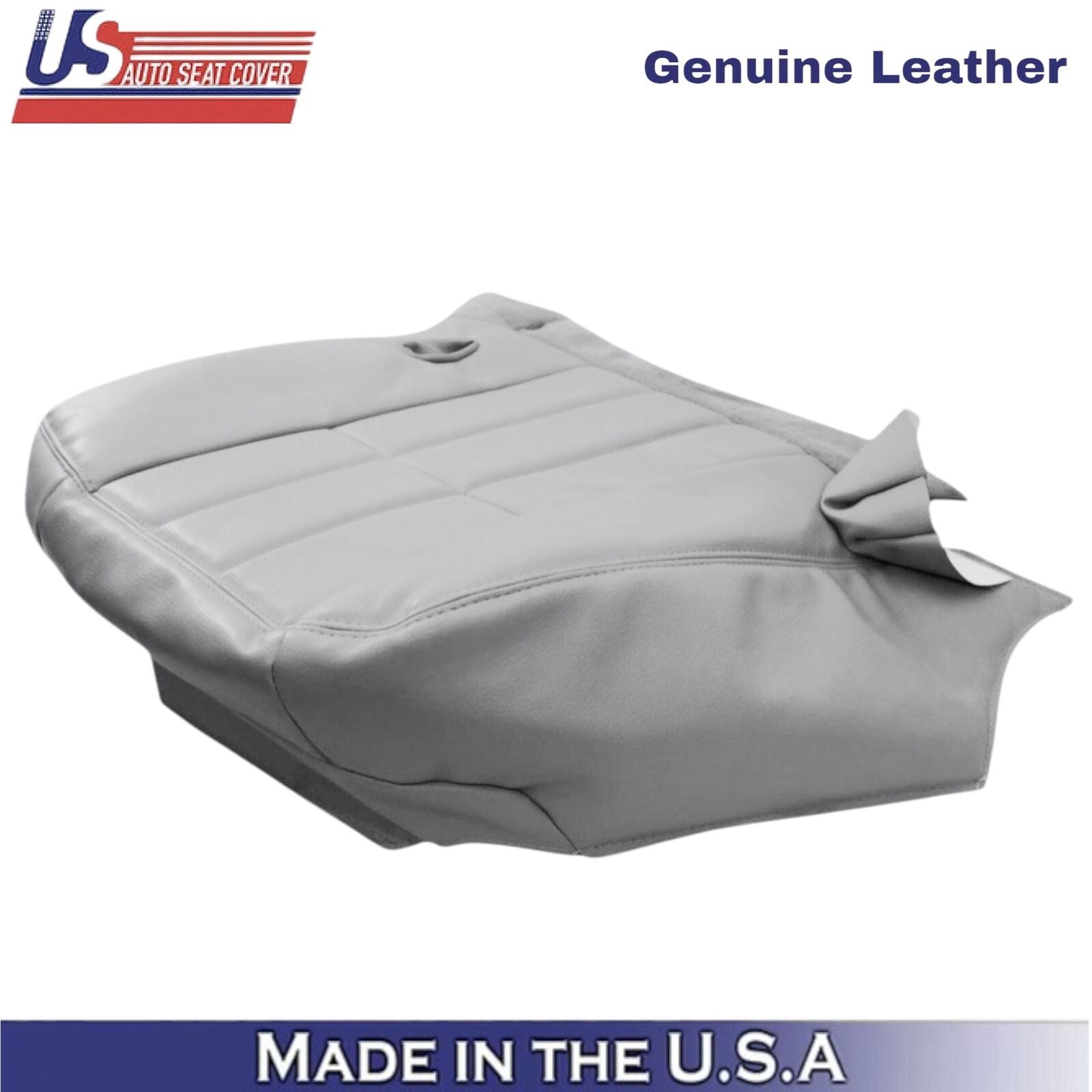 2003-2005 For Mercury Grand Marquis Leather Driver Bottom Seat Cover Light Flint