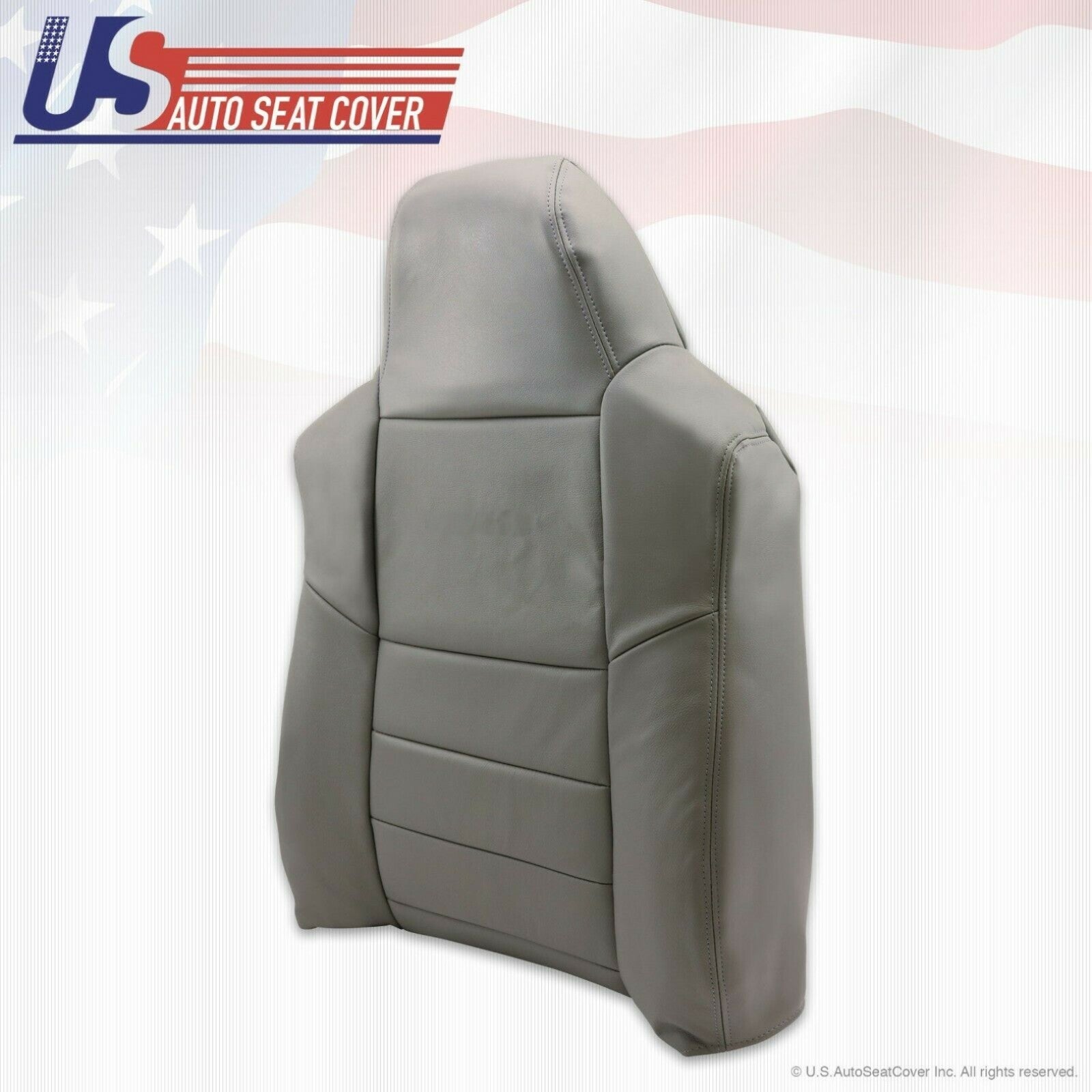 2002 2003 2004 2005 FORD EXCURSION XLT FRONT UPPER LEAN BACK MED GRAY LEATHER