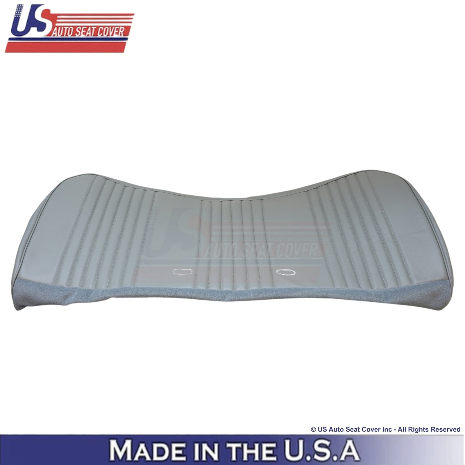 1987-1997 Fits Ford F150 Leatherette Bench Bottom Replacement Seat Cover Gray