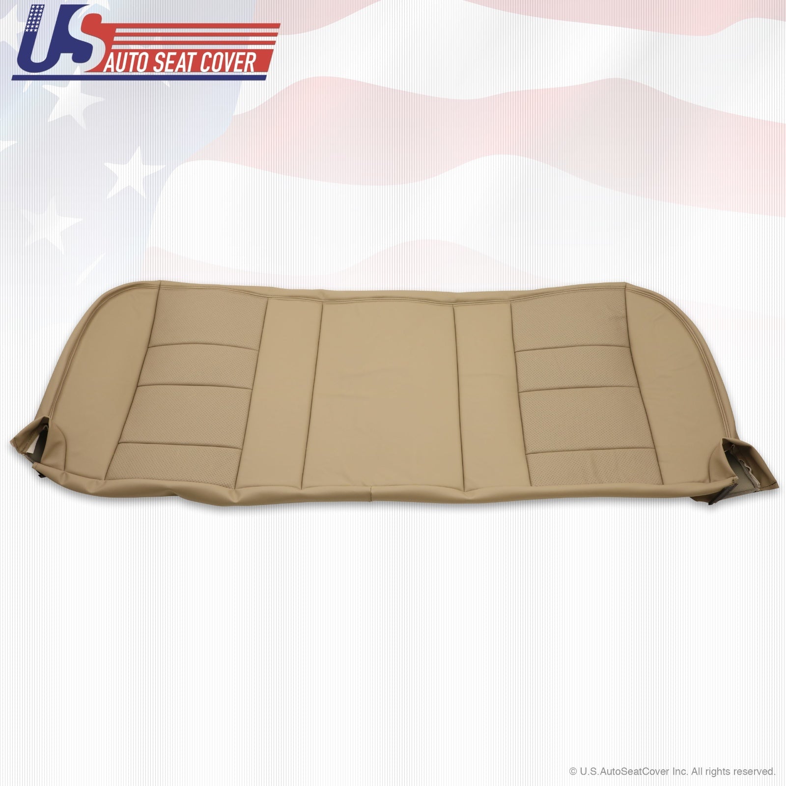2002 - 2007 Ford F-250 F250 Lariat Rear Bottom Leather Bench Seat Cover TAN