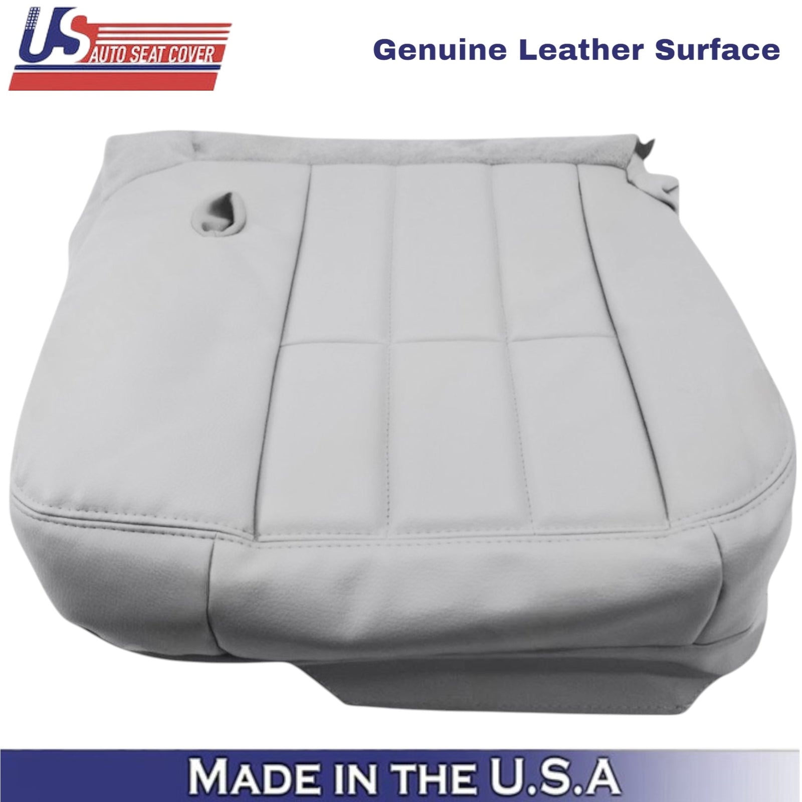 2003-2005 For Mercury Grand Marquis Genuine Leather Front Seat Covers Lt. Flint