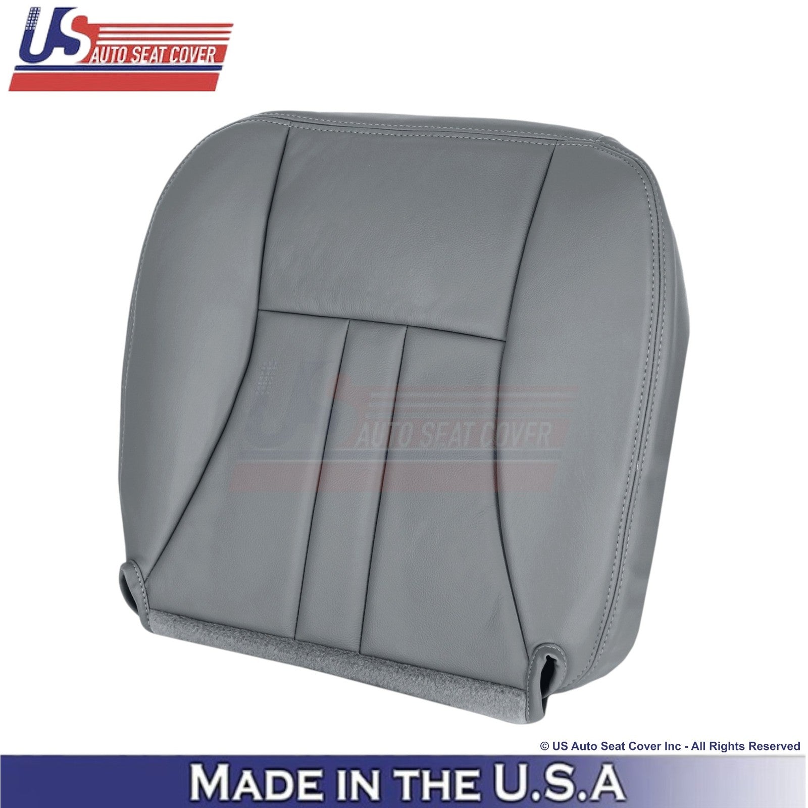 2004-07 For Chrysler Town & Country Leatherette Passenger Bottom Cover Med Gray