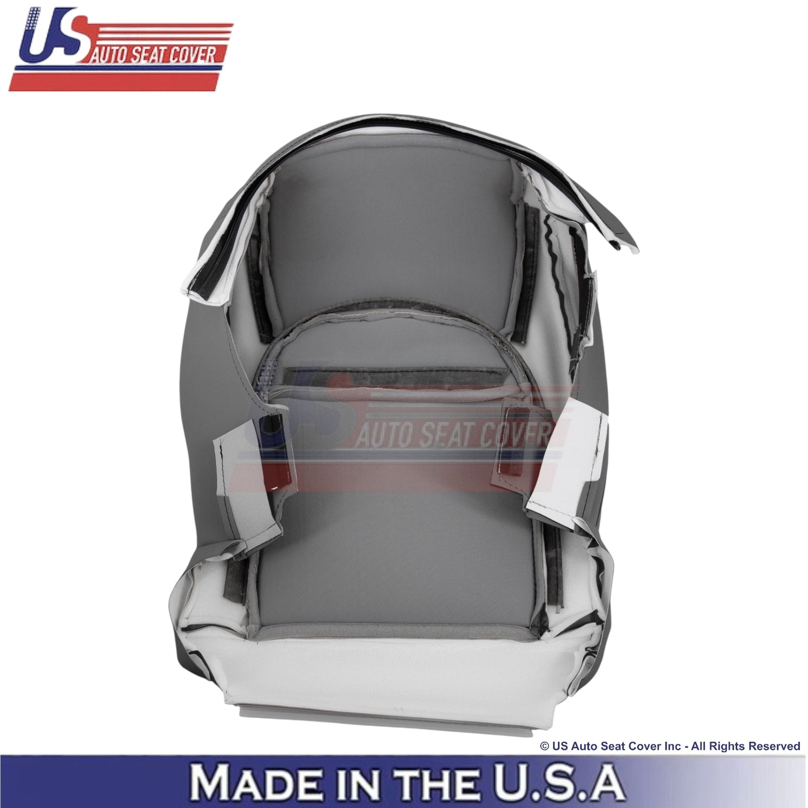 2008-2021 For Toyota Land Cruiser Leather Passenger Bottom Seat Cover Dark Gray