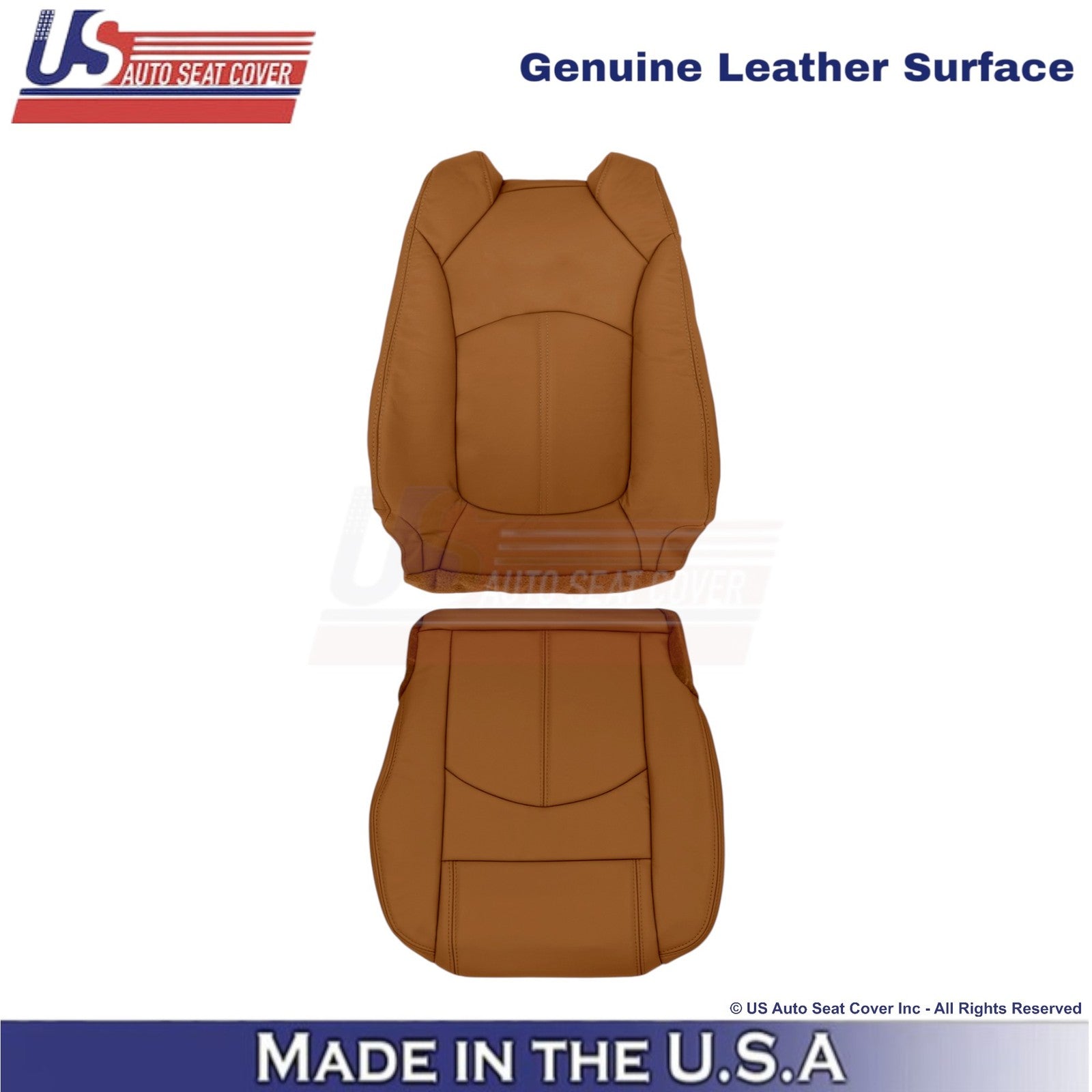 2013-2014 Fits Chevy Traverse Genuine Leather Driver Side Seat Covers Mojave