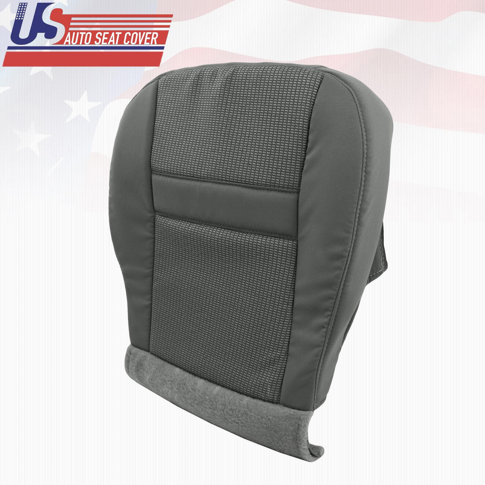 PASSENGER Bottom Cloth Seat Cover Gray For 2007 to 2010 For Dodge Ram 1500