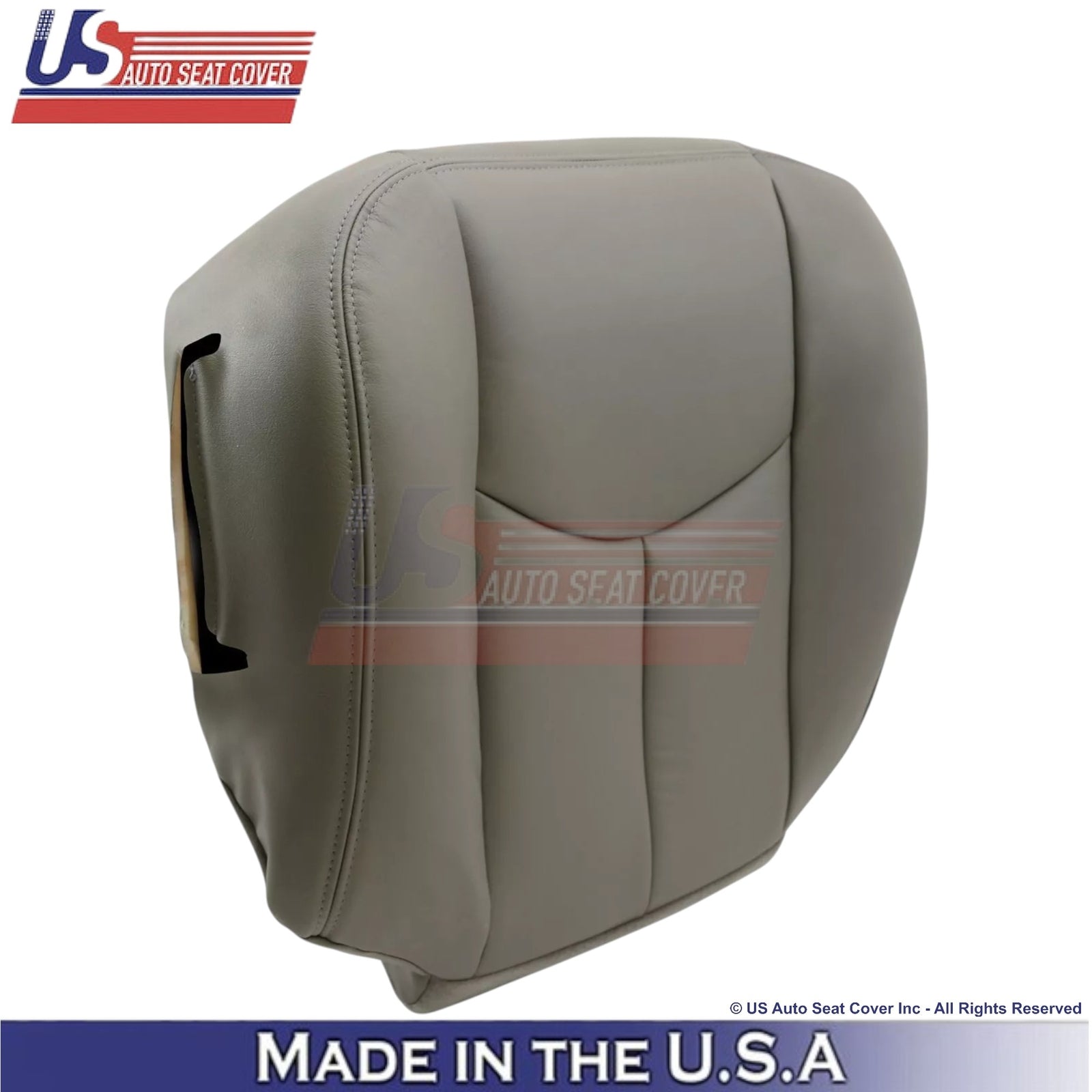 2003-2006 For Chevy Tahoe & Suburban Leatherette Driver Bottom Seat Cover Gray