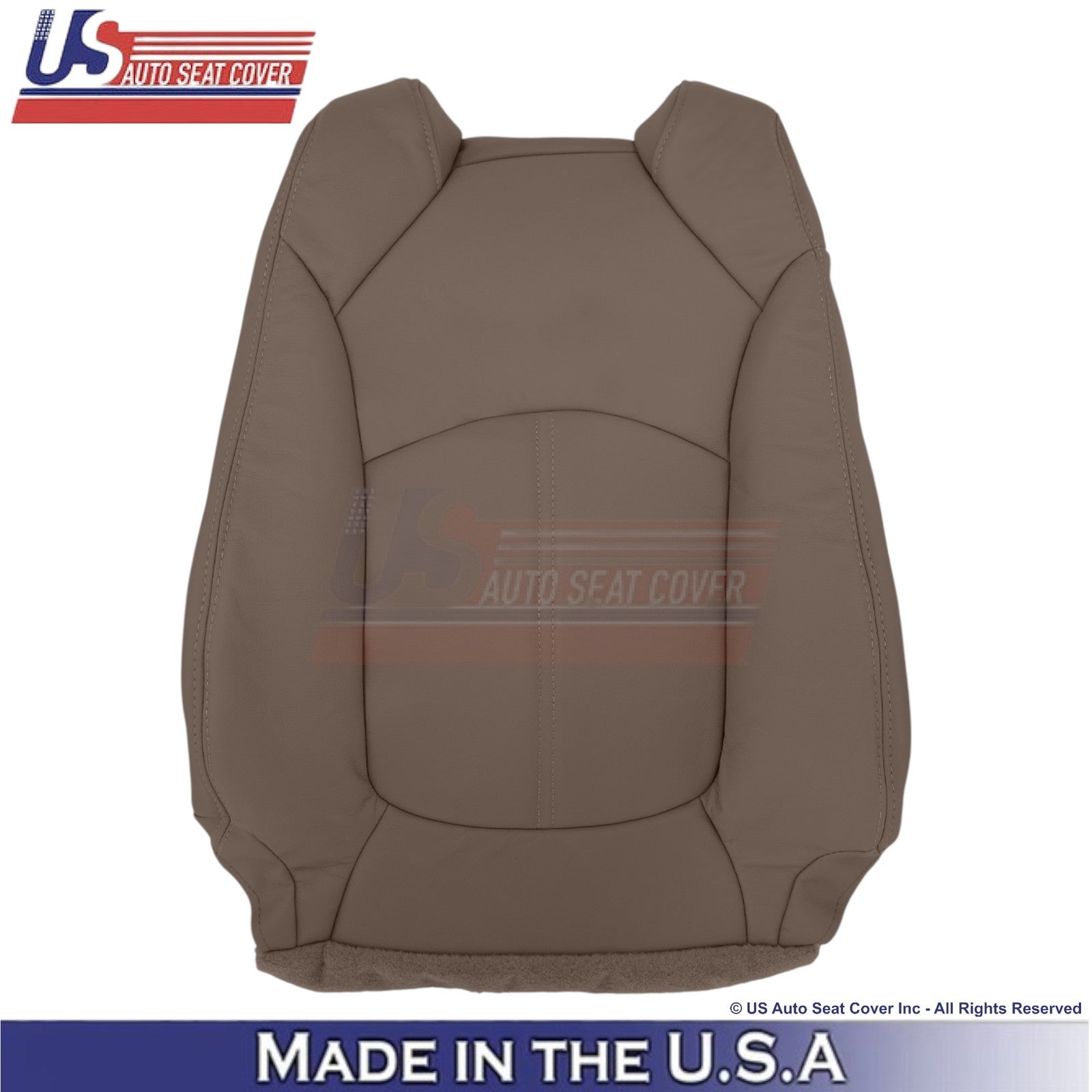 2013-2016 Fits GMC Acadia Genuine Leather Driver Top Seat Cover Dark Cashmere