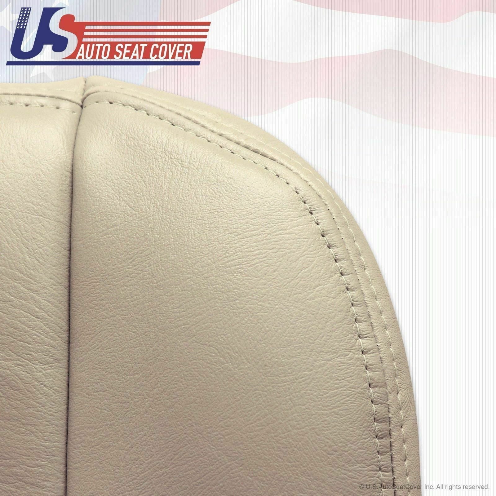 03 To 06 Tahoe Suburban Yukon Driver & passenger Bottom Leather Seat Covers Tan