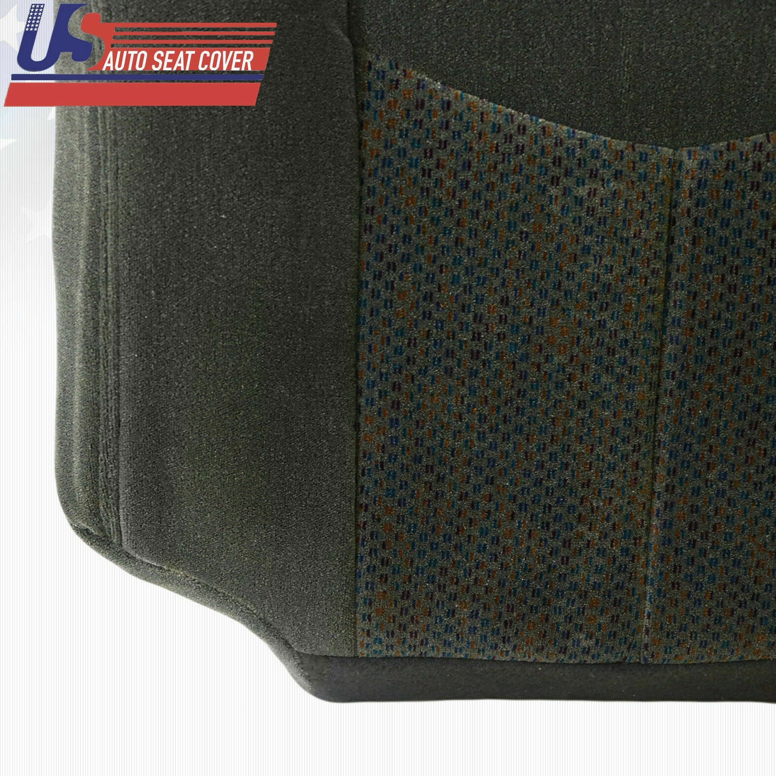2003 2004 Chevy Silverado 2500 DRIVER Bottom CLOTH Cover & Foam Cushion DK GRAY