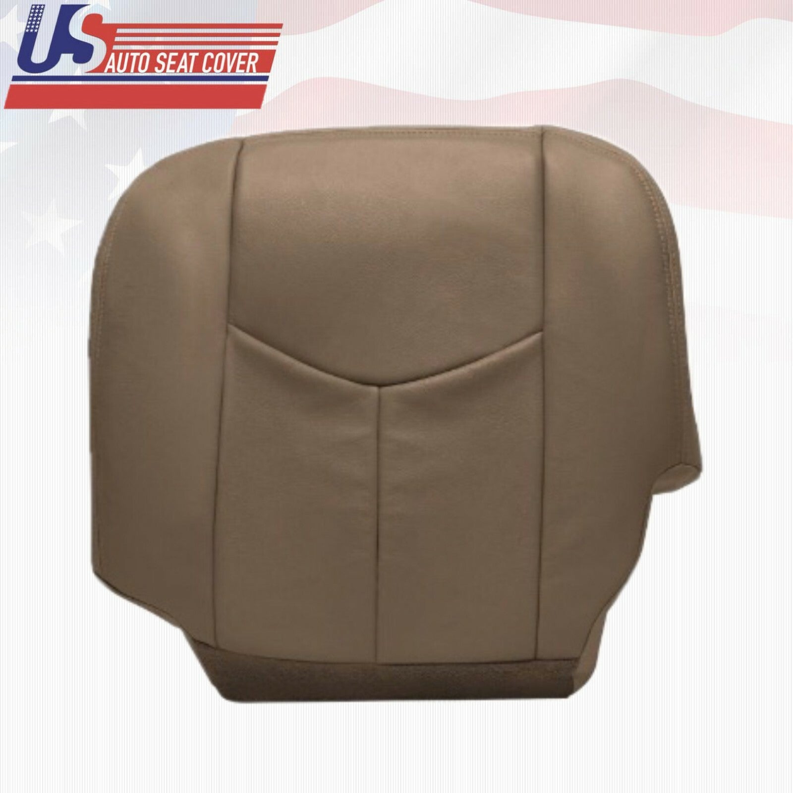 2003 To 06 Silverado Front Row Top Lean Backs & Bottoms Leather Seat Covers Tan