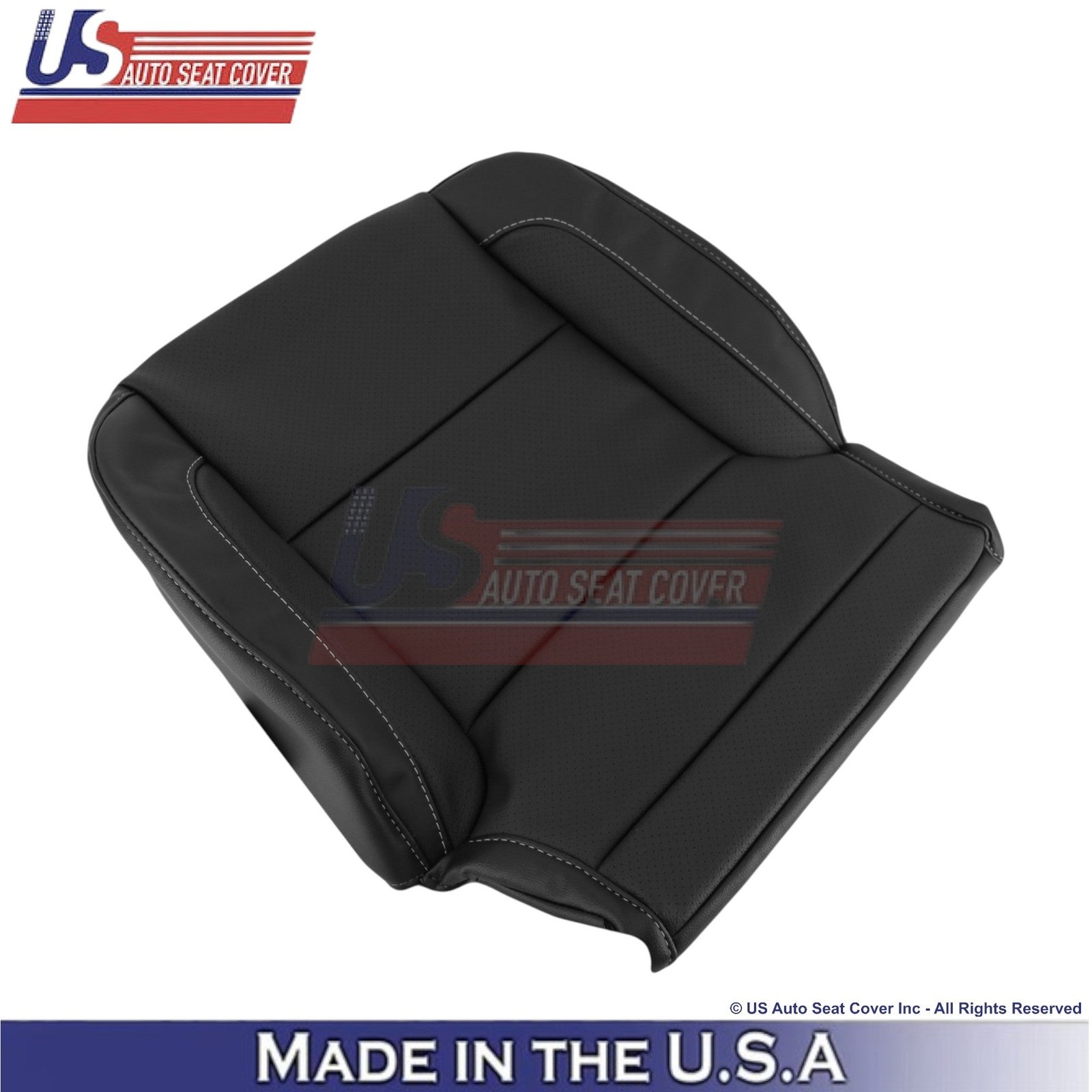 2015-2020 Fits Chevy Suburban Leatherette Perf Front Replacement Covers Black