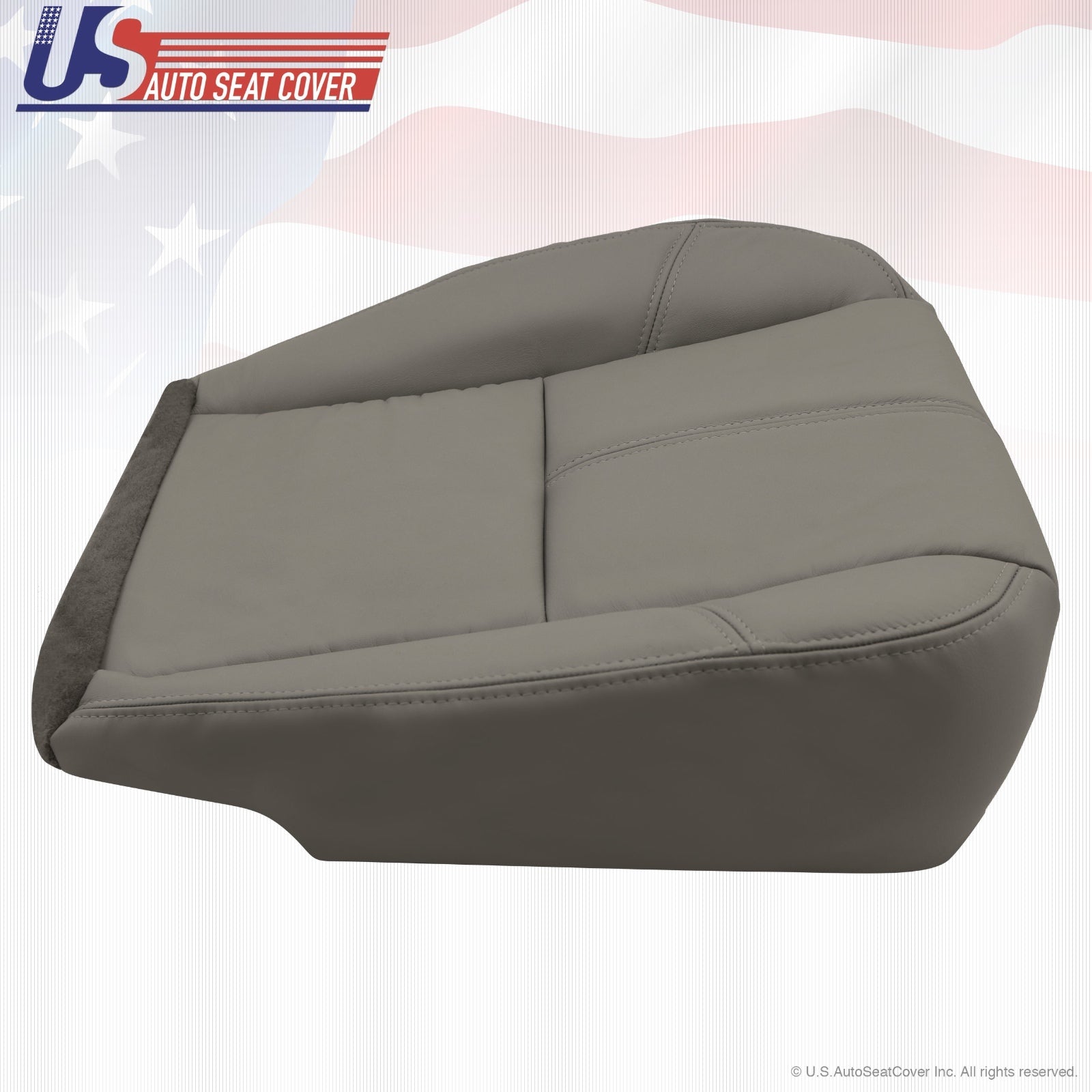 2007 to 2014 Fits GMC Sierra Work Truck Driver Bottom Synthetic Seat Cover Gray