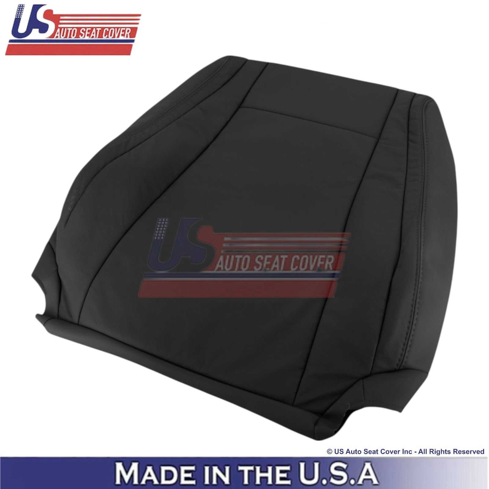 2007-2013 For Toyota Tundra Genuine Leather Driver Top Seat Cover Black