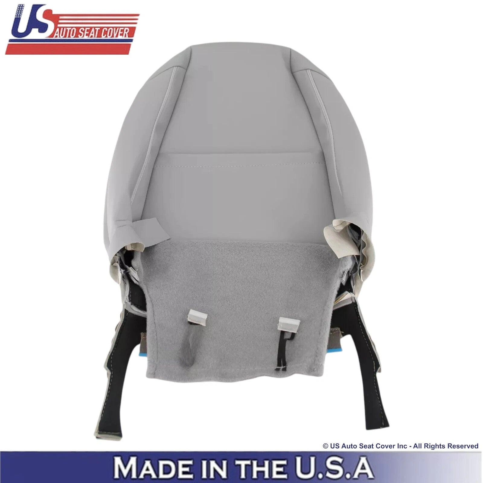 2004-2013 For Toyota Highlander Leather Driver Bottom Seat Cover Ash Gray