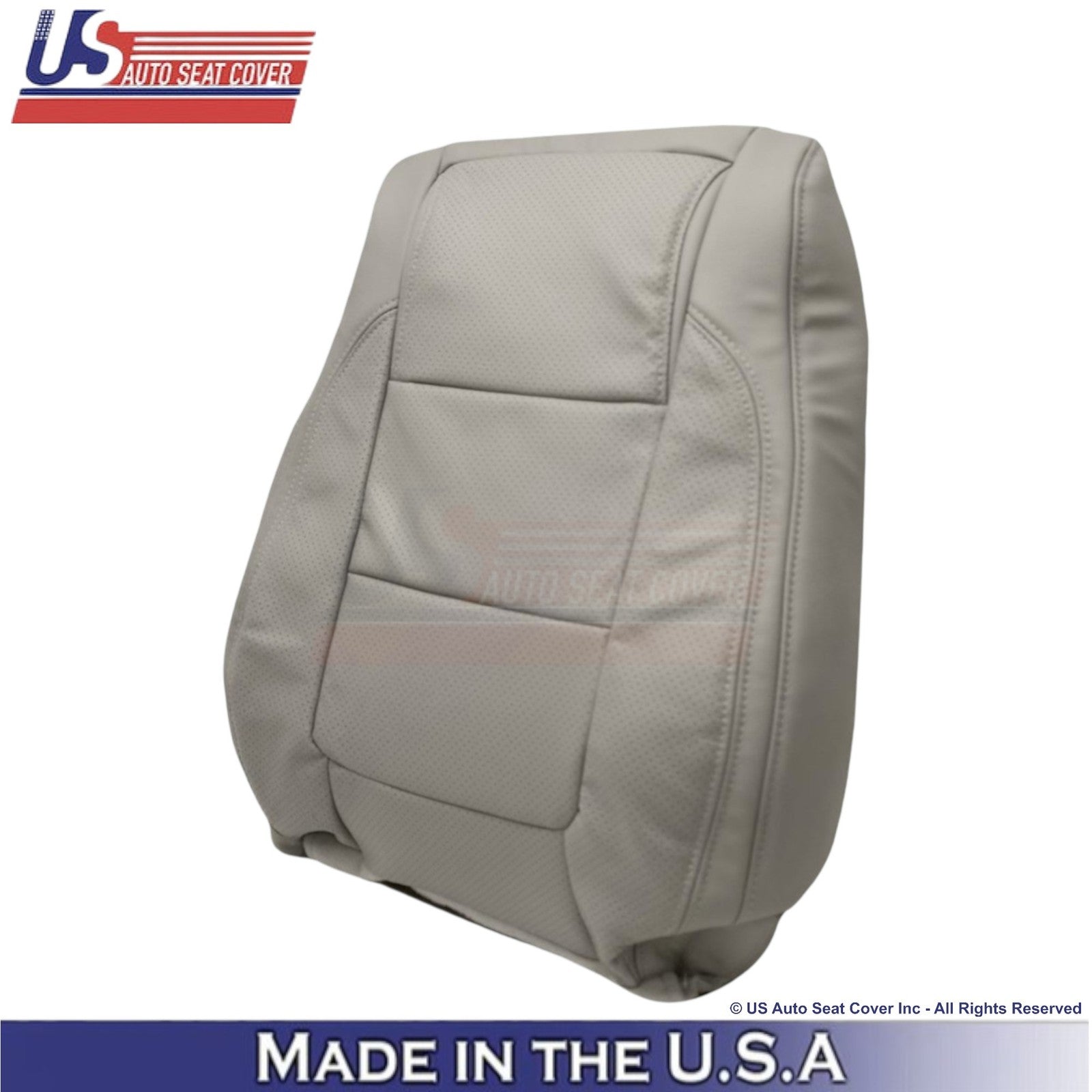 2011-2015 For Ford Explorer Limited Leatherette Perf Front Top Seat Covers Gray