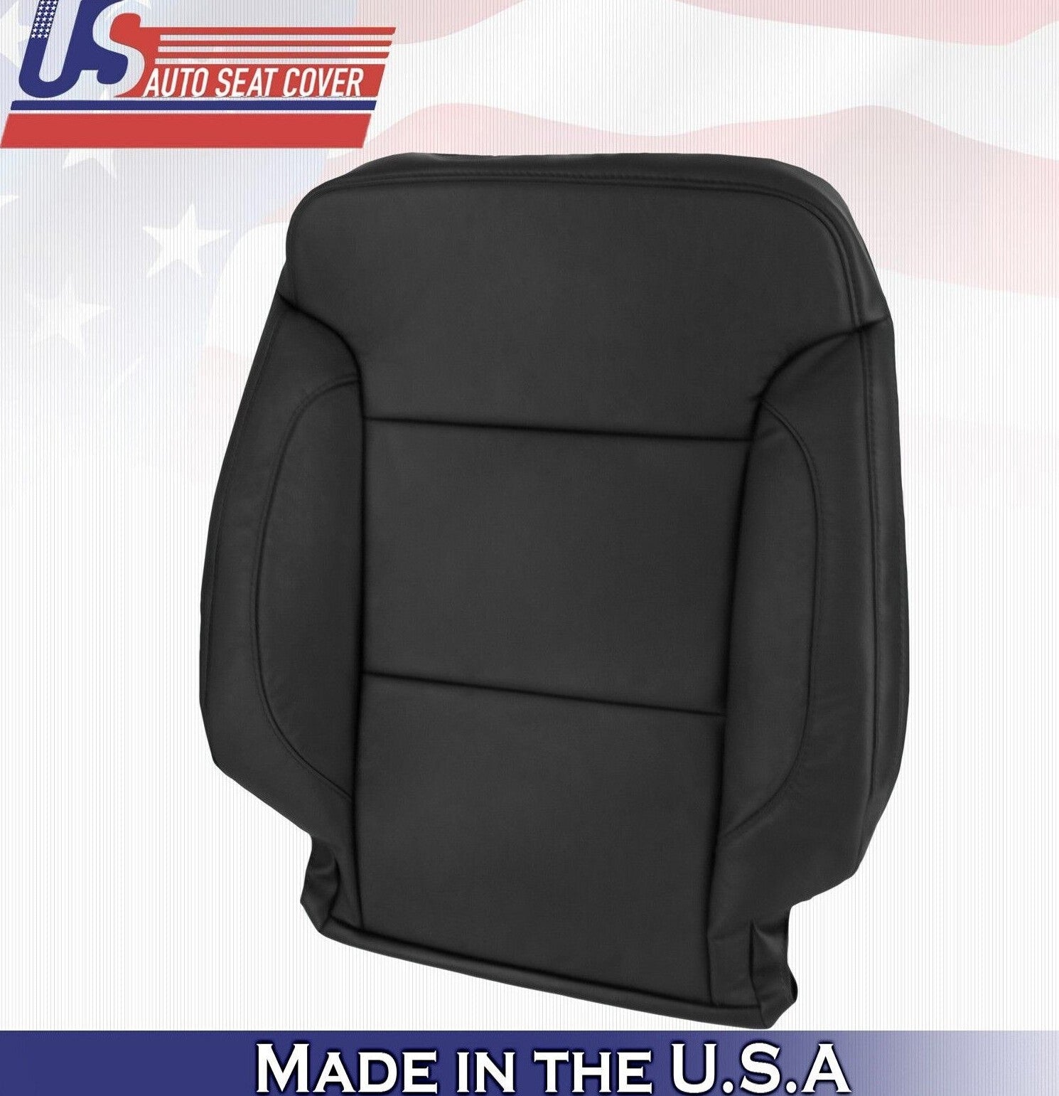 2018 2019 For Chevy Suburban Driver Side Top Leather Seat Cover Black