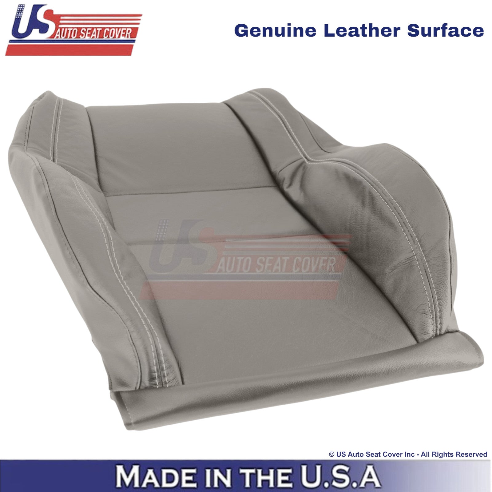 2011-2013 For Dodge Durango Genuine Leather Passenger Covers Medium Graystone