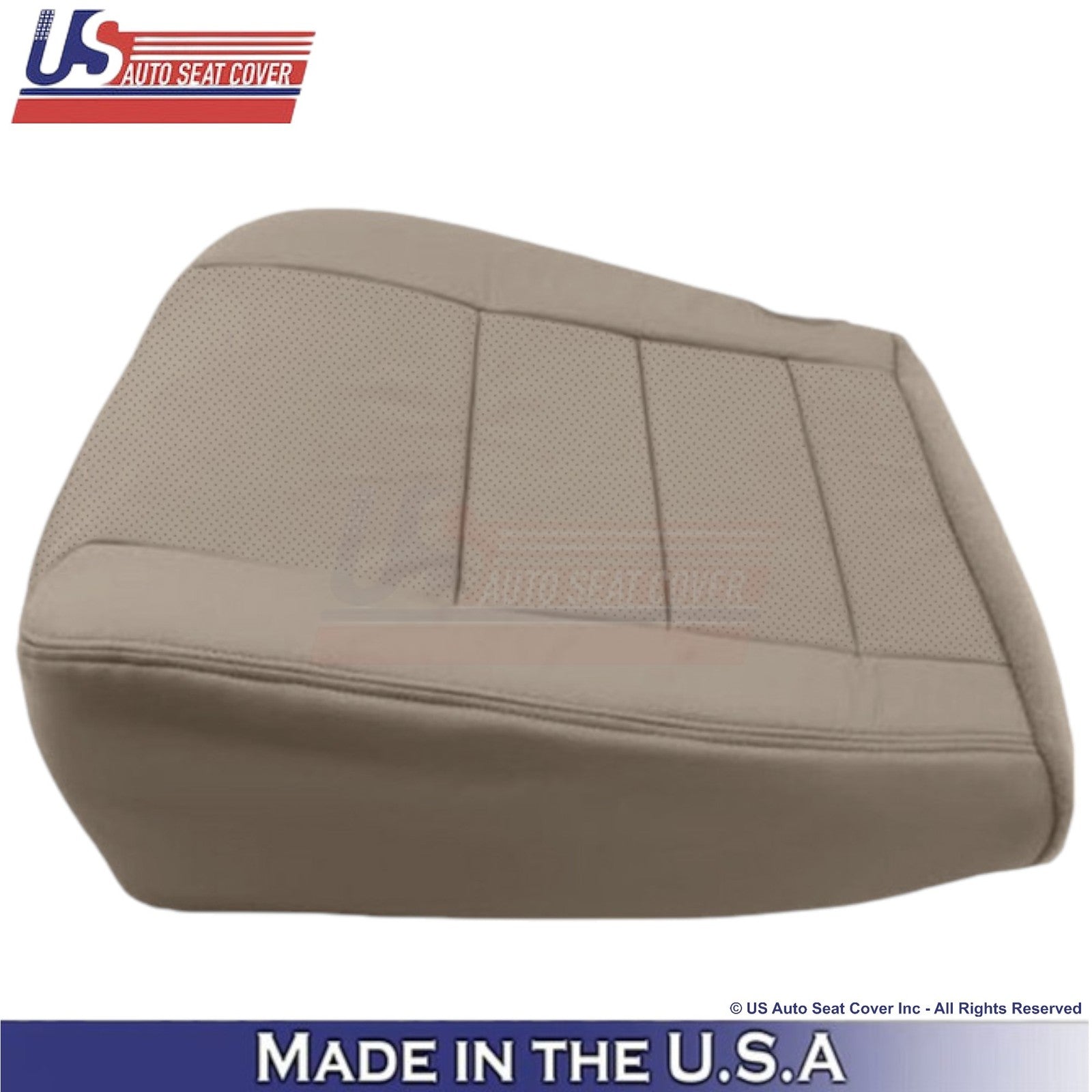 2002-2003 For Ford F250 F350 Lariat Leather Perf Bottom Replacement Covers Tan