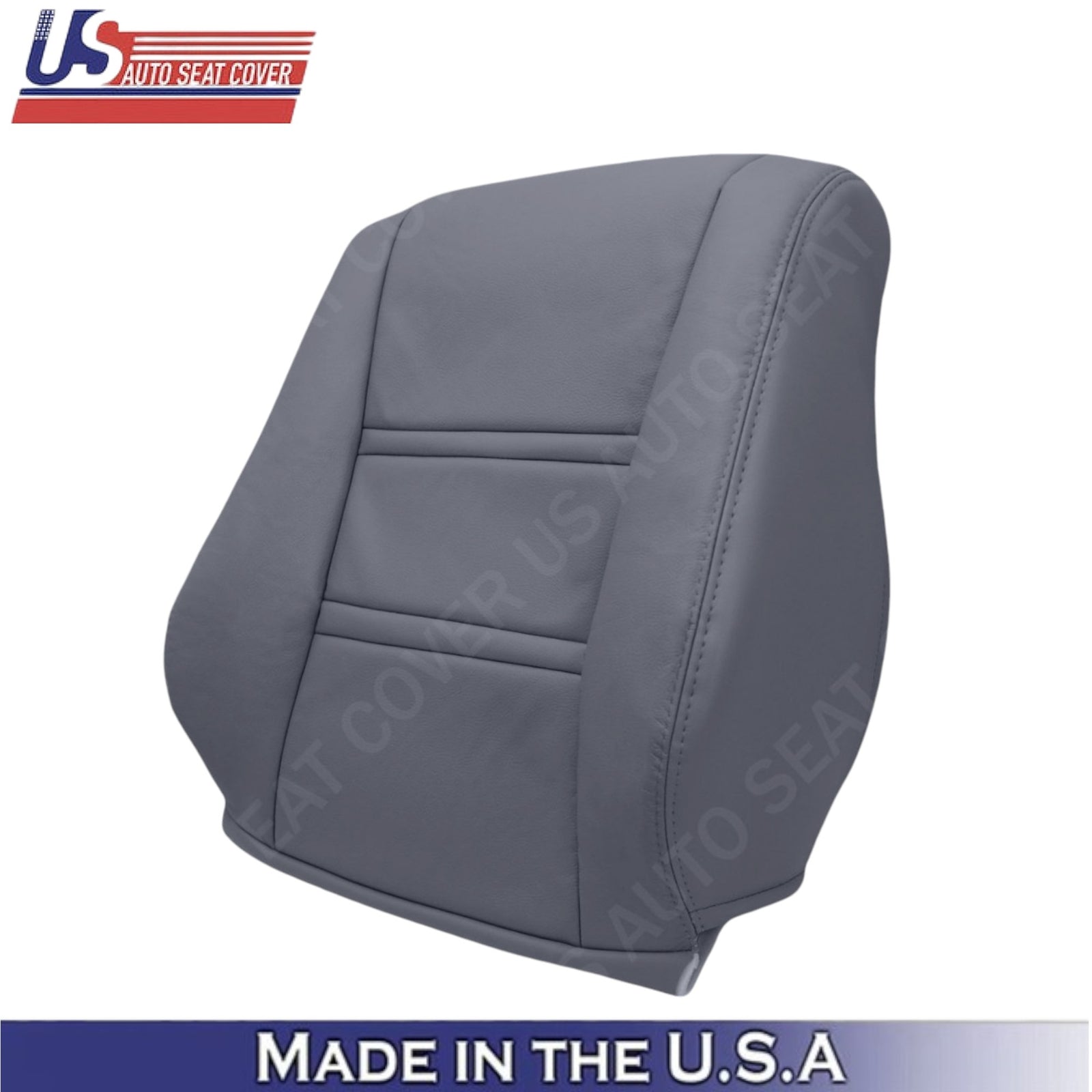 1990-1997 For Toyota Land Cruiser Leather Driver Top Seat Cover Bluish Gray