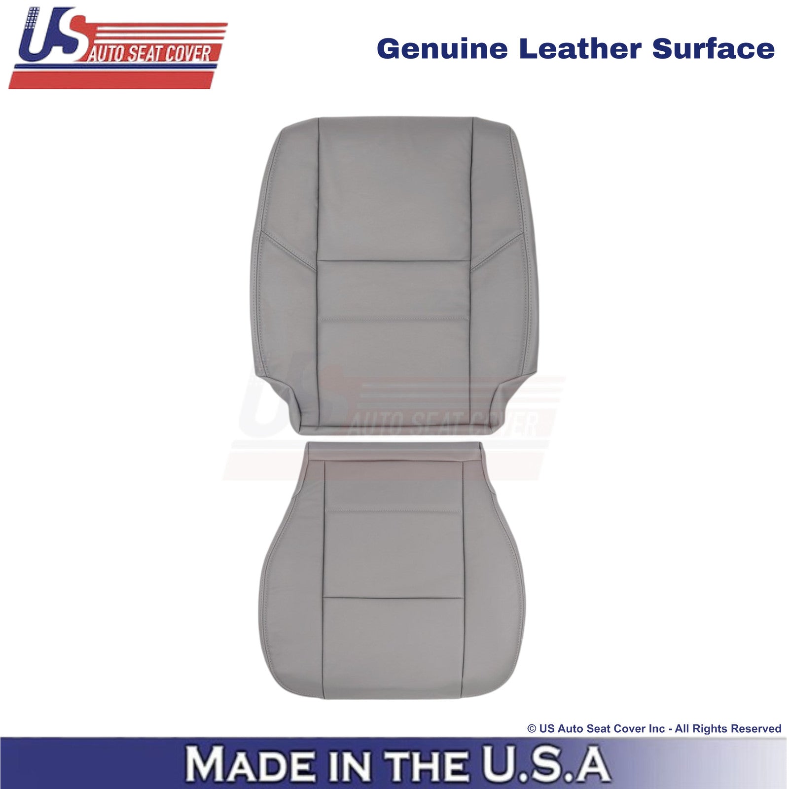 2000-2004 Fits Toyota Tundra Genuine Leather Front Driver Side Covers Charcoal