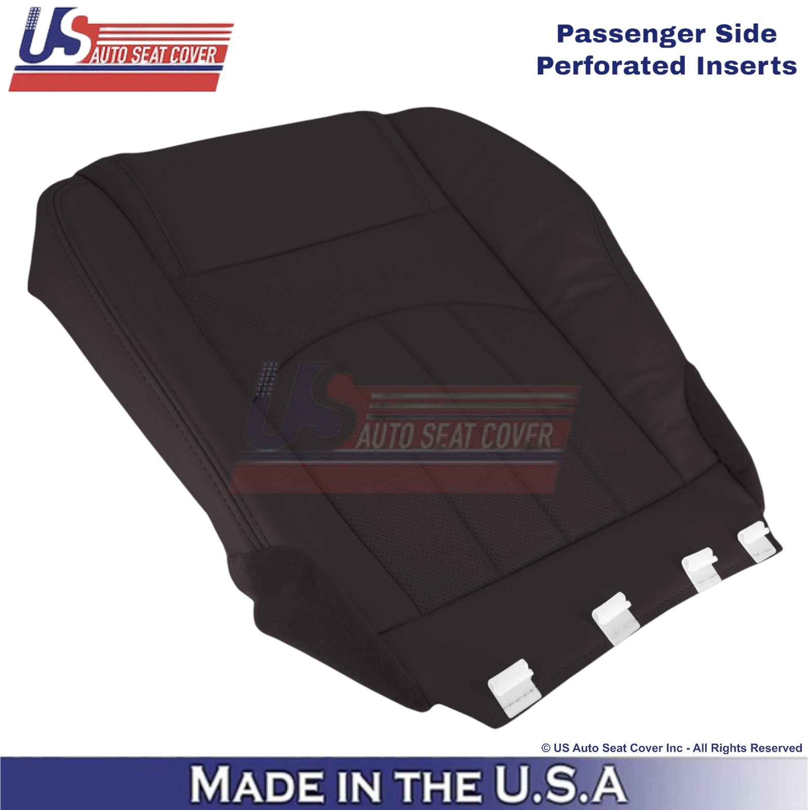 2013-2017 For Buick Enclave Leatherette Passenger Bottom Replacement Cover Cocoa