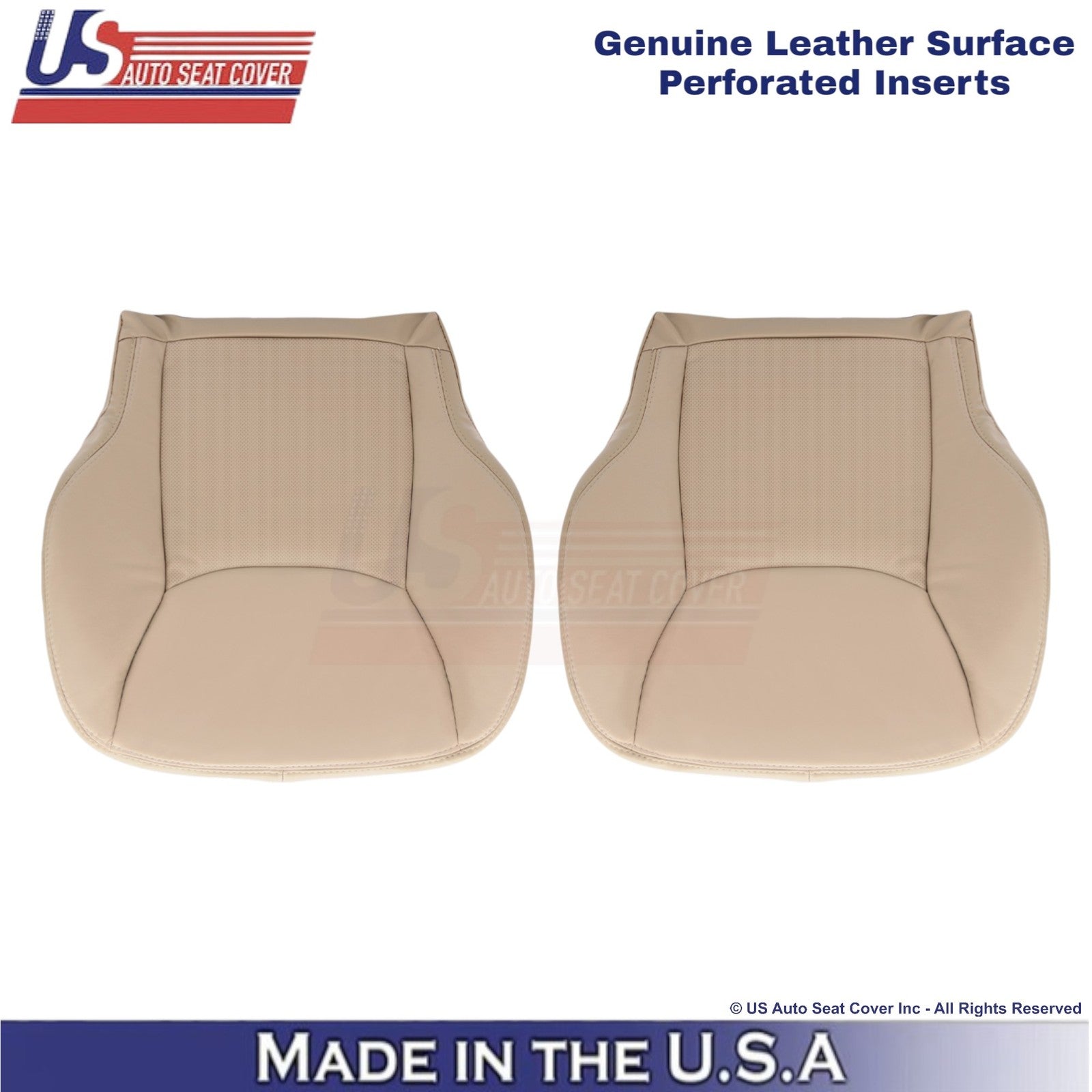2002-2006 For Mercedes-Benz S-Class Genuine Leather Half Perf Bottom Covers Java