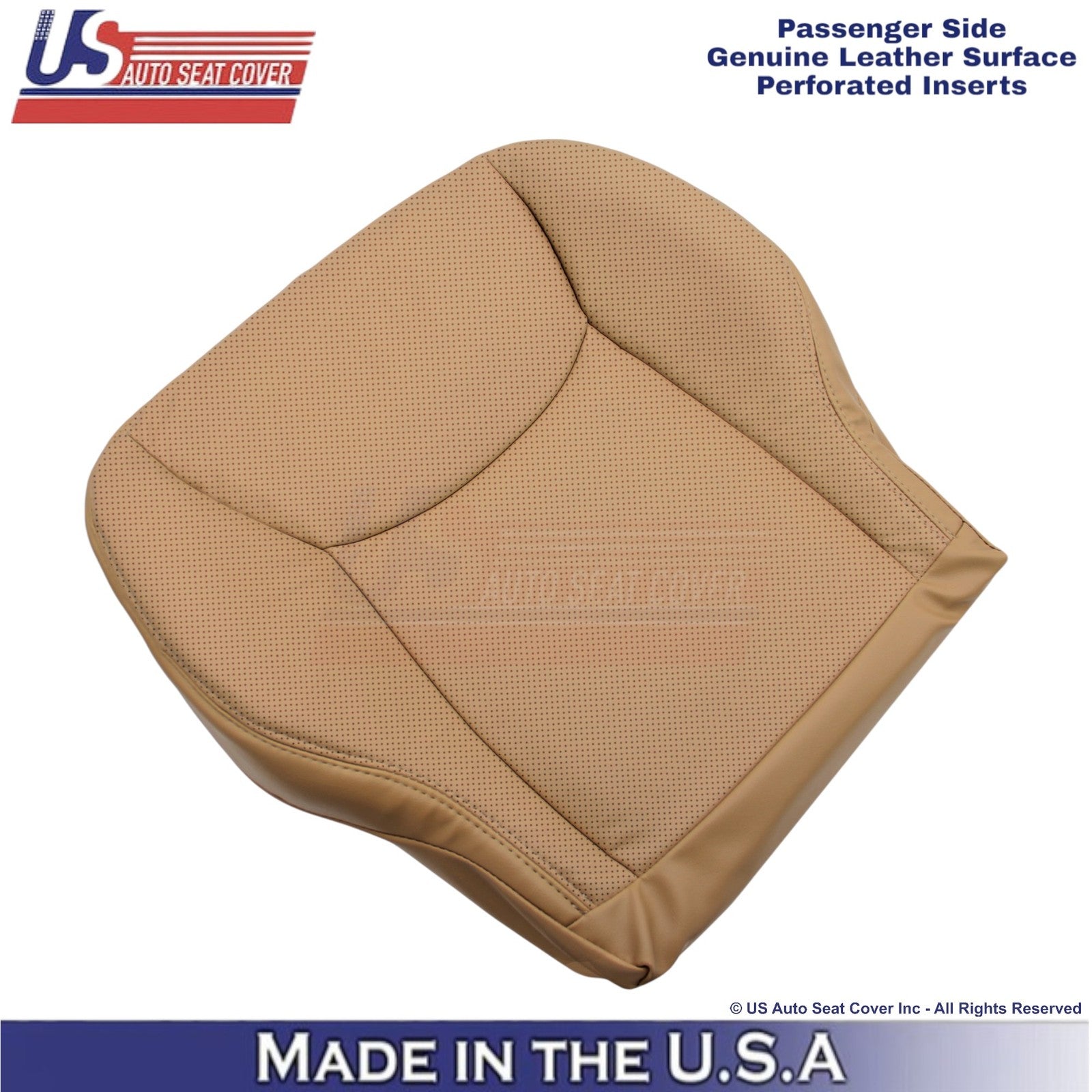 2000-2002 For Mercedes-Benz S Genuine Leather Prf Passenger Bottom Cover Saffron