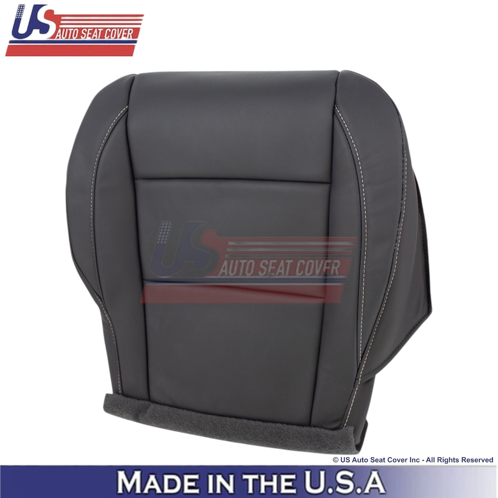 2010-2015 For Nissan Armada Platinum Genuine Leather Bottom Covers Dark Charcoal