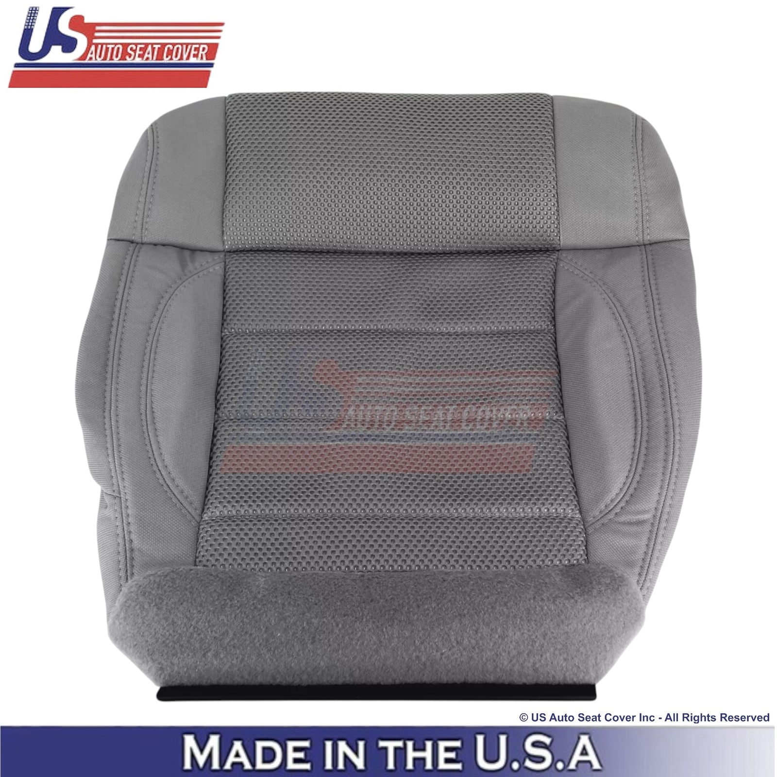 2007 For Jeep Wrangler Rubicon Sahara Cloth Driver Bottom Seat Cover Med. Slate