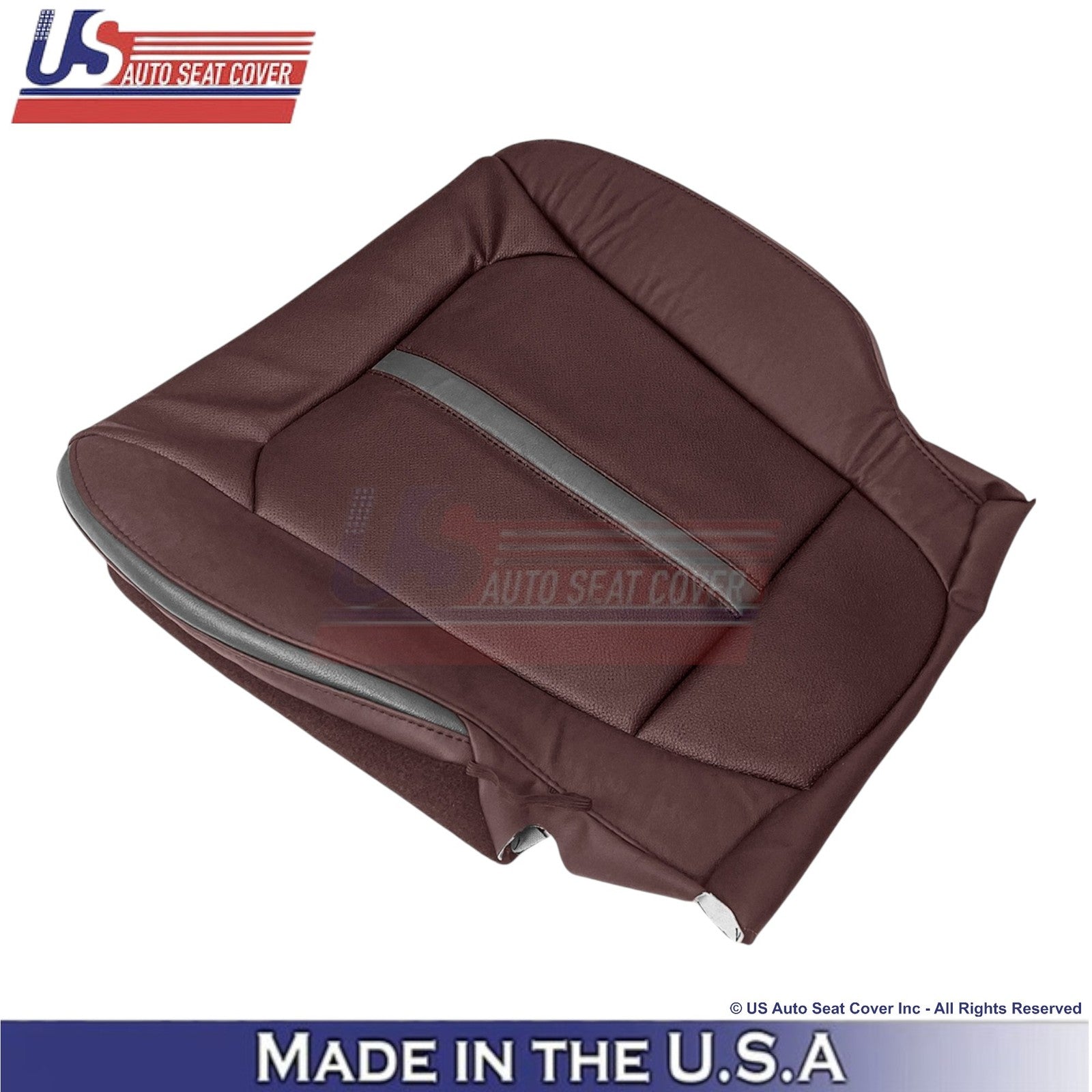 2018-2020 For Ford F150 Platinum Genuine Leather Passenger Bottom Covers Marsala