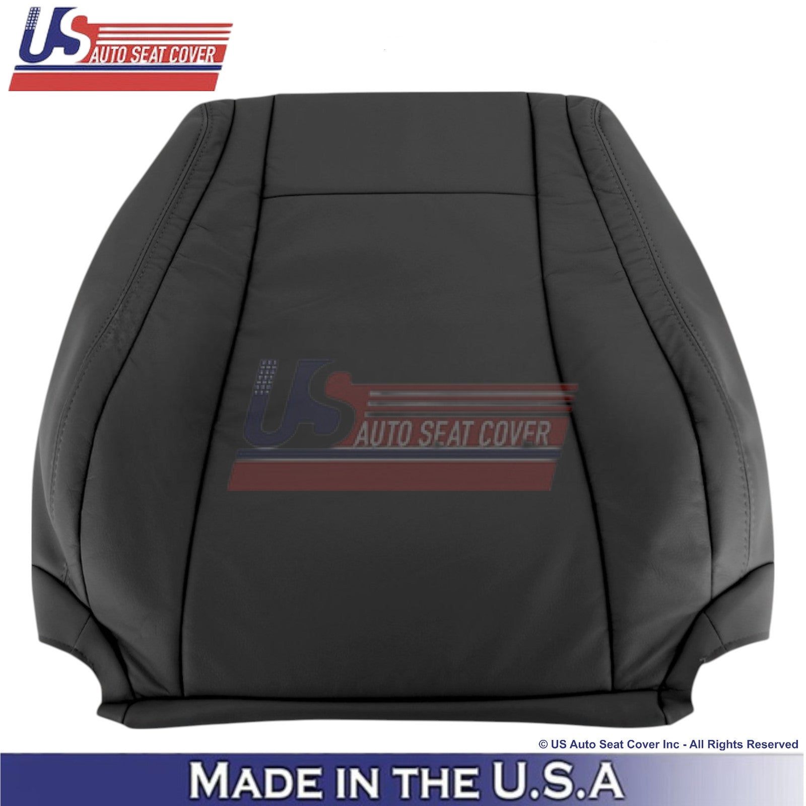 2007-2013 For Toyota Tundra Genuine Leather Driver Top Seat Cover Black