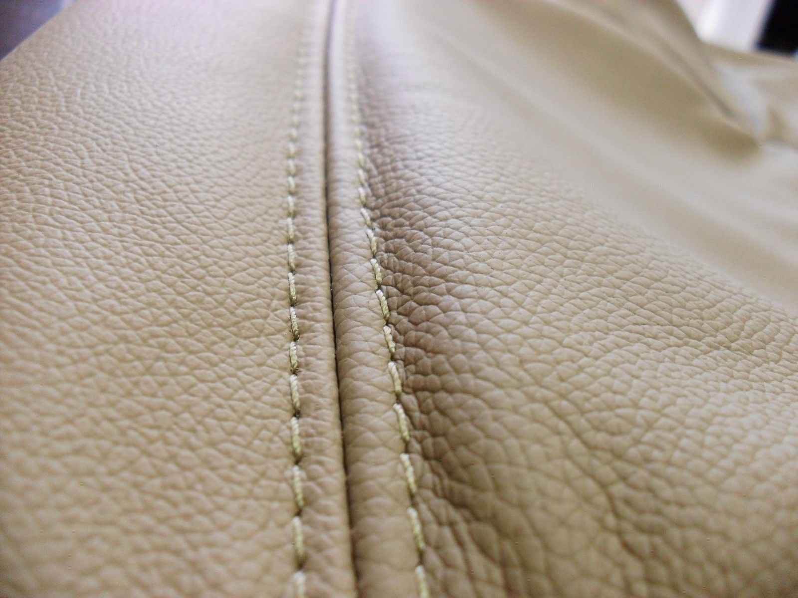 2002 to 07 Ford F250 350 Lariat Driver Bottom Replacement Seat Cover LEATHER TAN