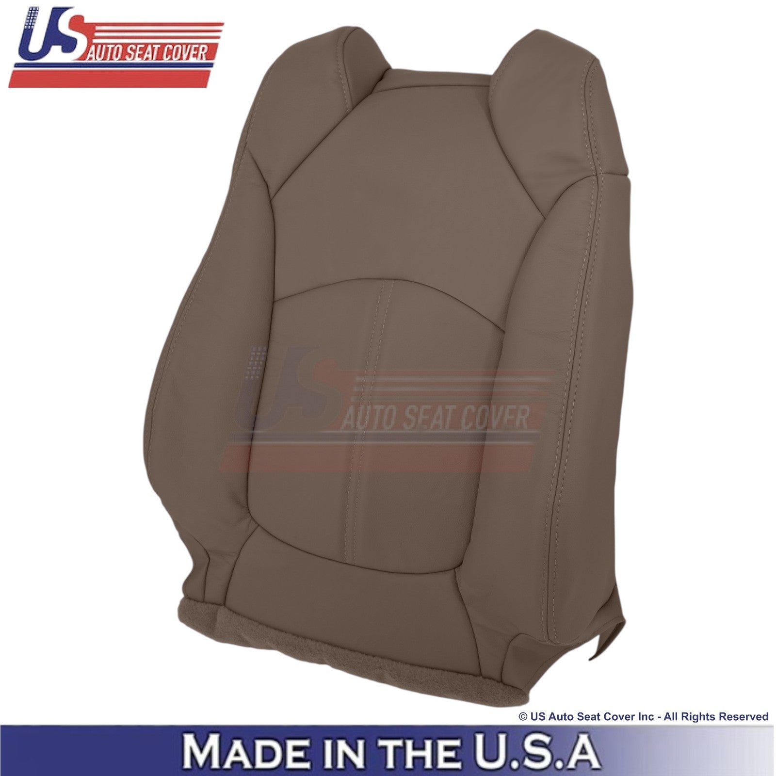 2013-2016 Fits GMC Acadia Genuine Leather Front Replacement Covers Dk. Cashmere