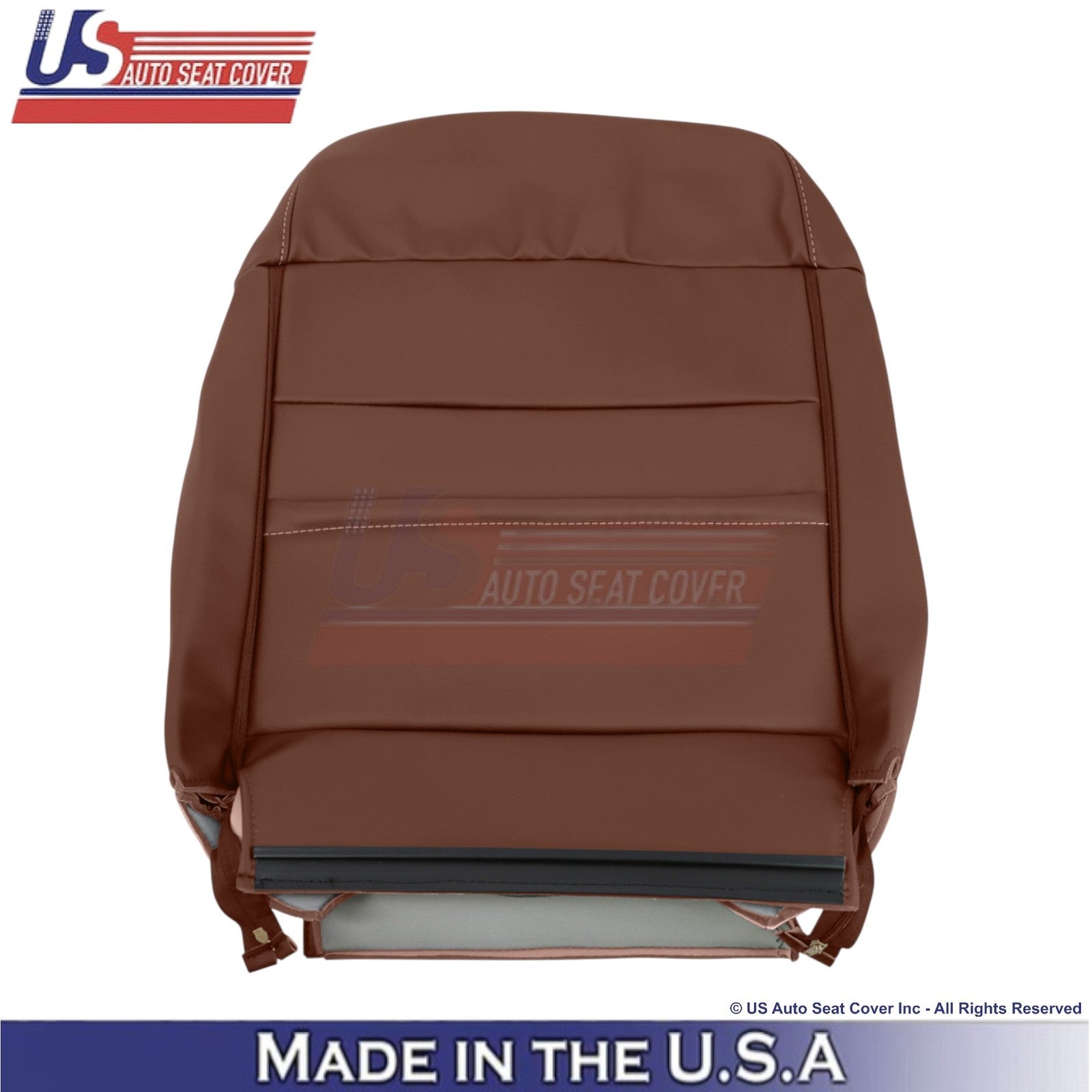 2017-2018 For Subaru Forester Touring Leather Driver Top Seat Cover Saddle Brown