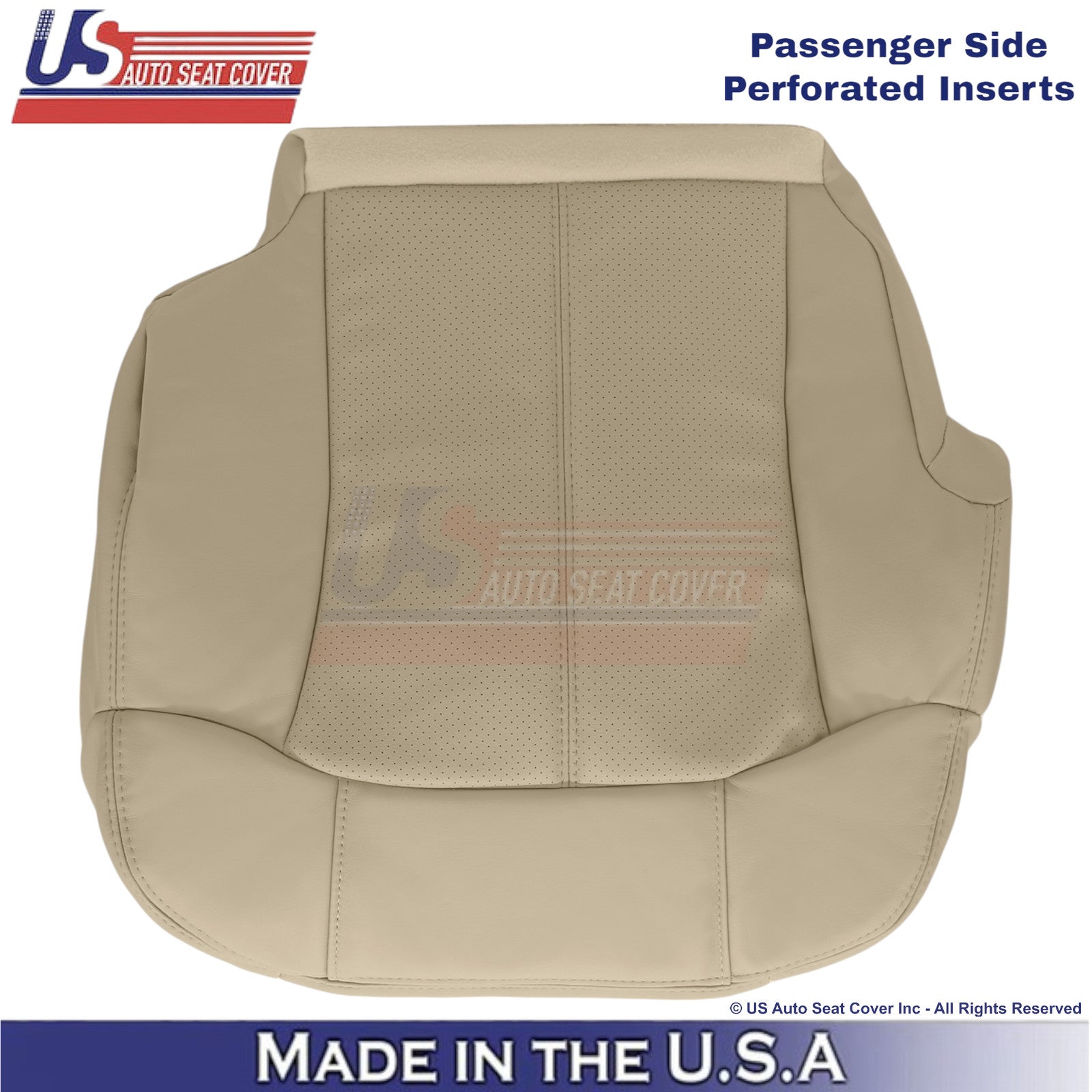 2002 For Cadillac Escalade Leatherette Passenger Bottom Cover Shale Neutral Tan
