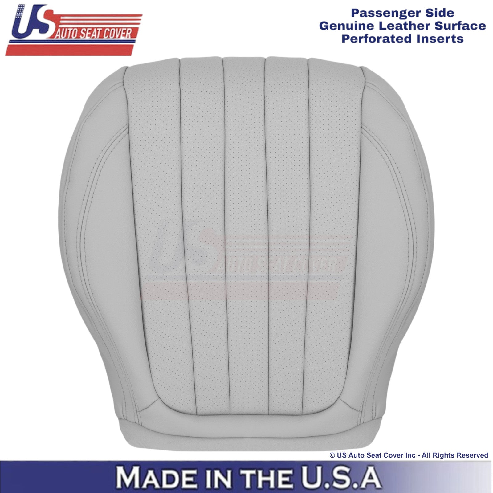 2021-2023 Fits Mercedes Benz E-Class Genuine Leather Passenger Bottom Cover Gray